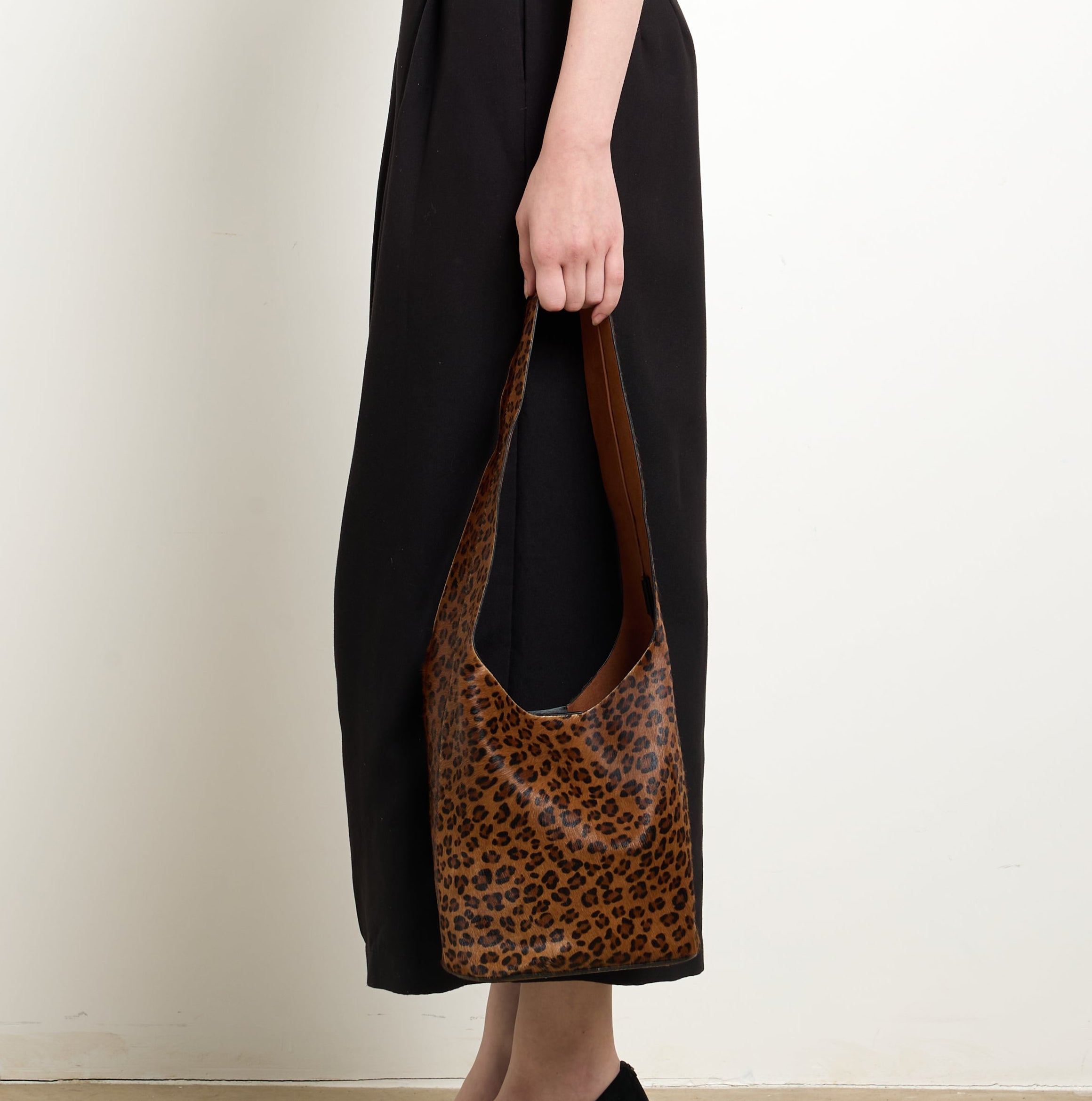 Vessel Leopard-print Calf Hair Bucket Bag