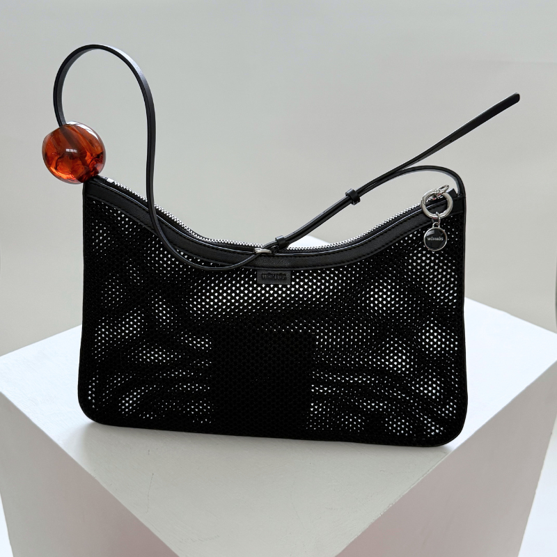 Veil Net Black Shoulder Bag