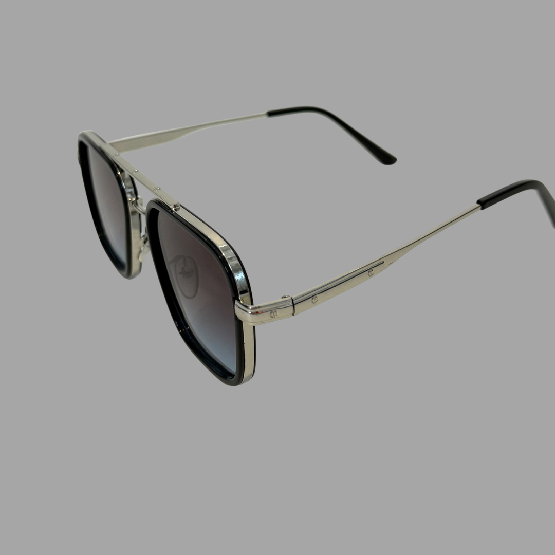 Sunglasses Aviator Silver Frame with Gradient Lenses
