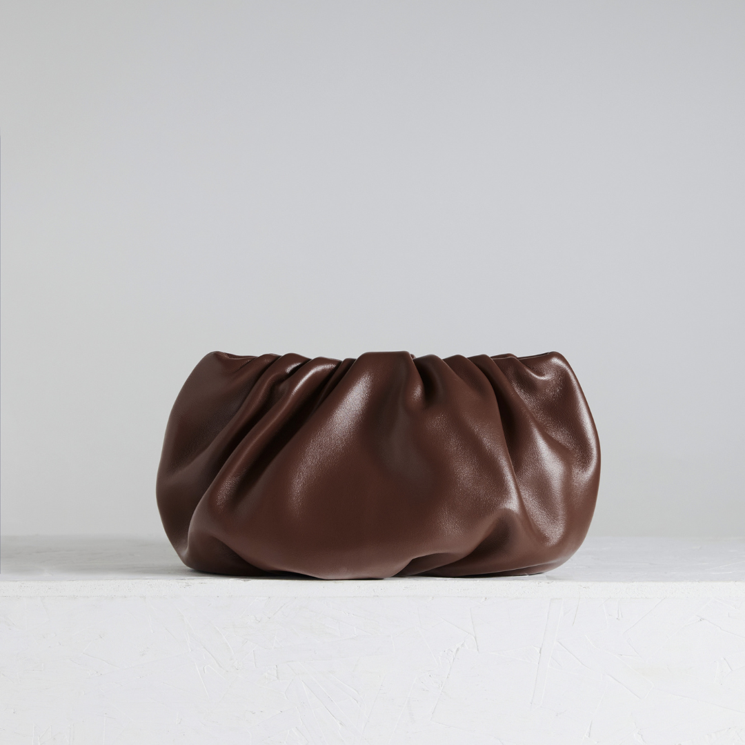 Bubble 12 Structural Lightweight Chocolate Clutch