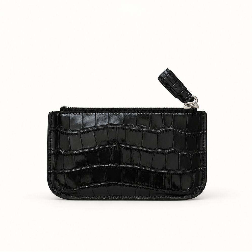 Le Coin Black Croco-Embossed (Coming Soon)