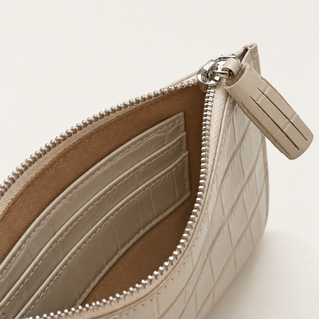 Le Coin Ivory Croco-Embossed (Coming Soon)