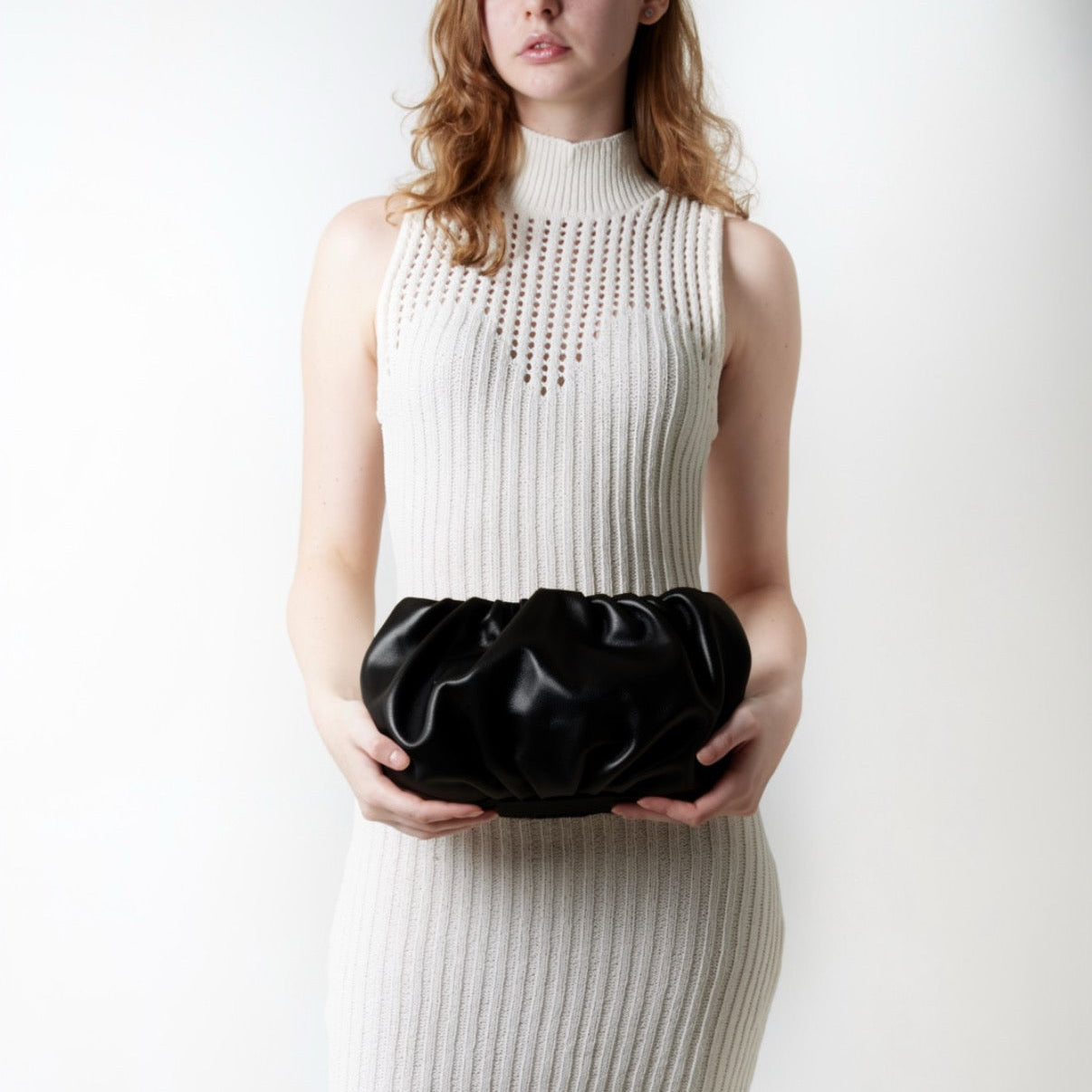 Bubble 12 Structural Lightweight Black Clutch
