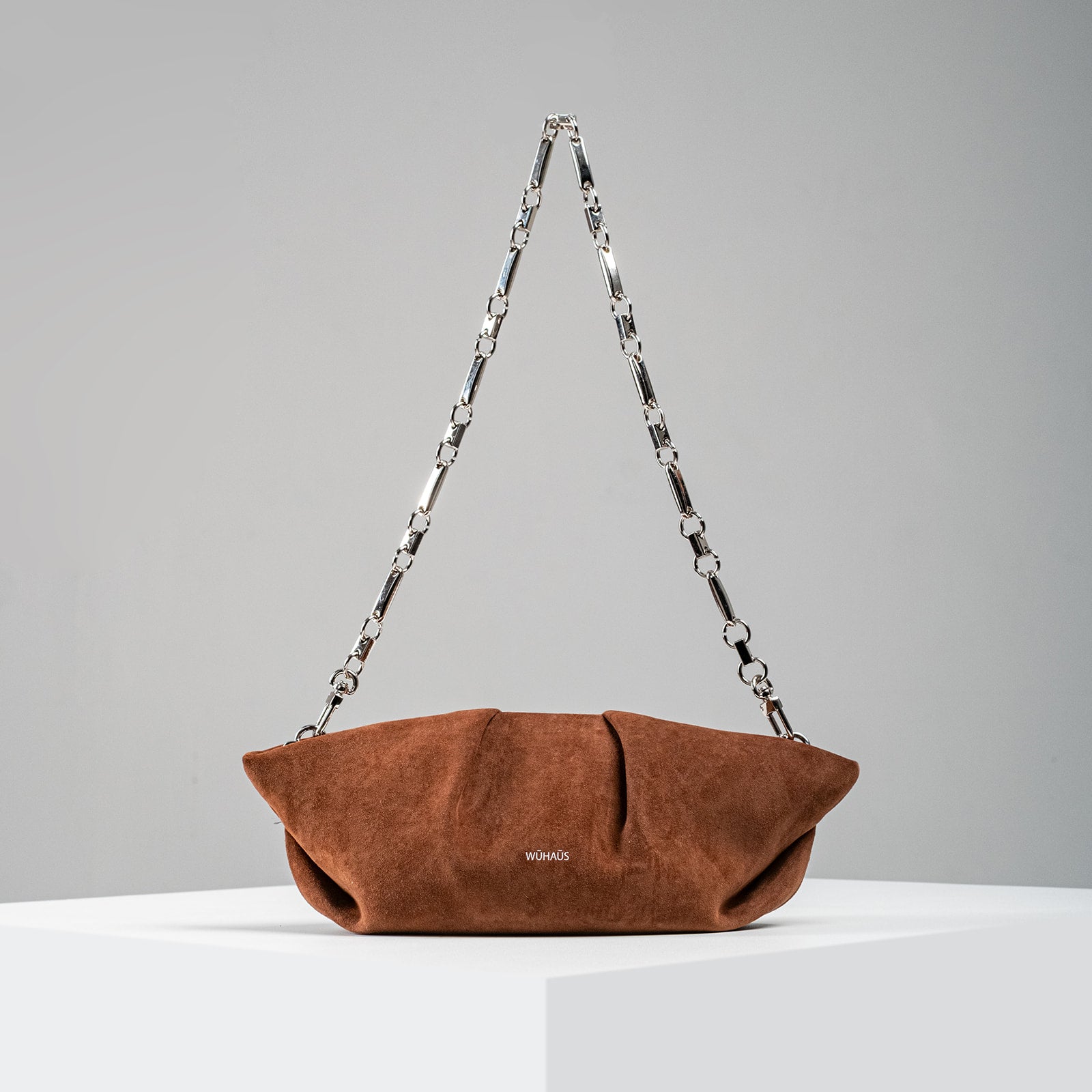 Mori Chocolate Lightweight Lamb Suede Clutch (COMING SOON)