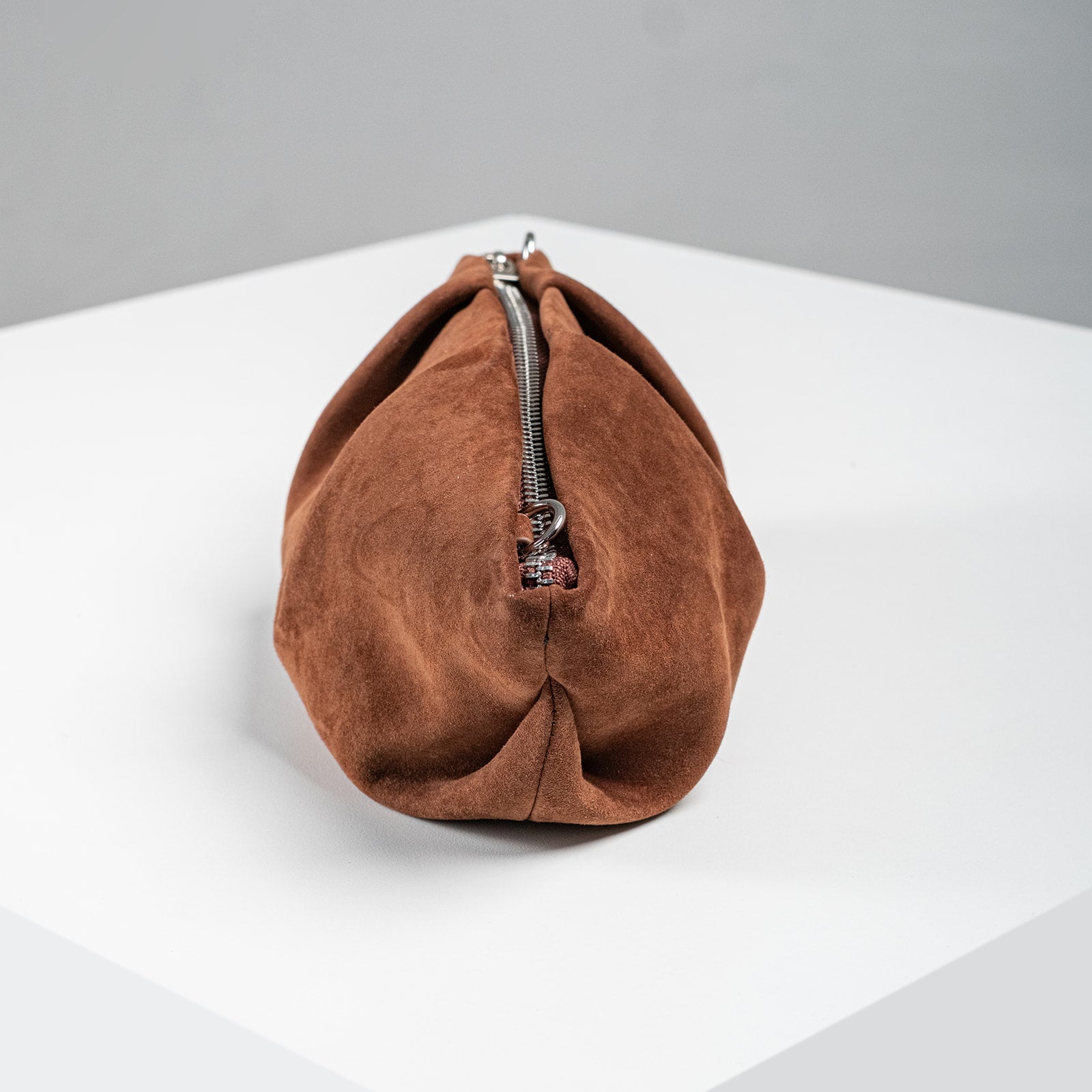 Mori Chocolate Lightweight Lamb Suede Clutch (COMING SOON)