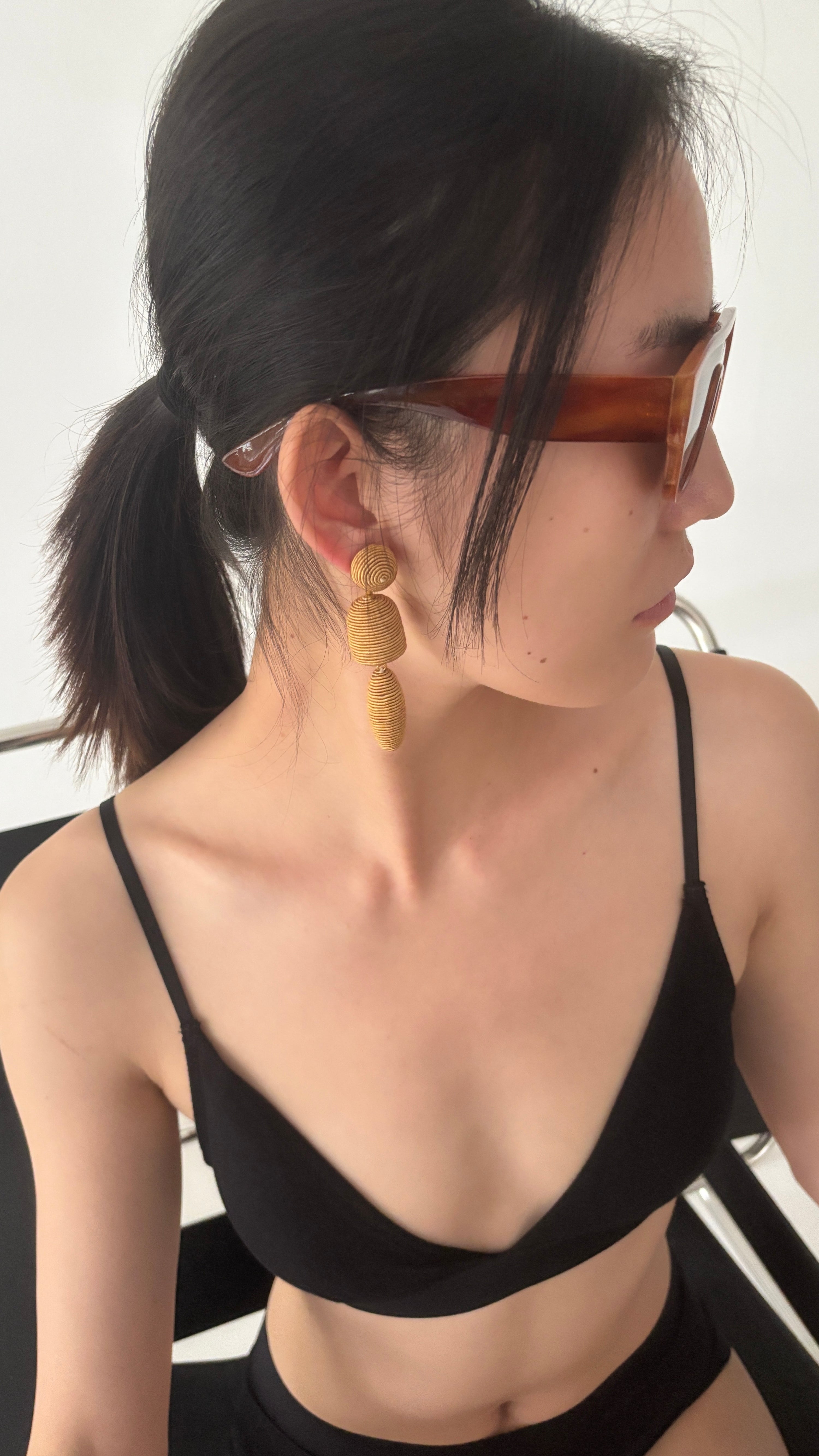Brown Sunglasses Rounded Edge Frame