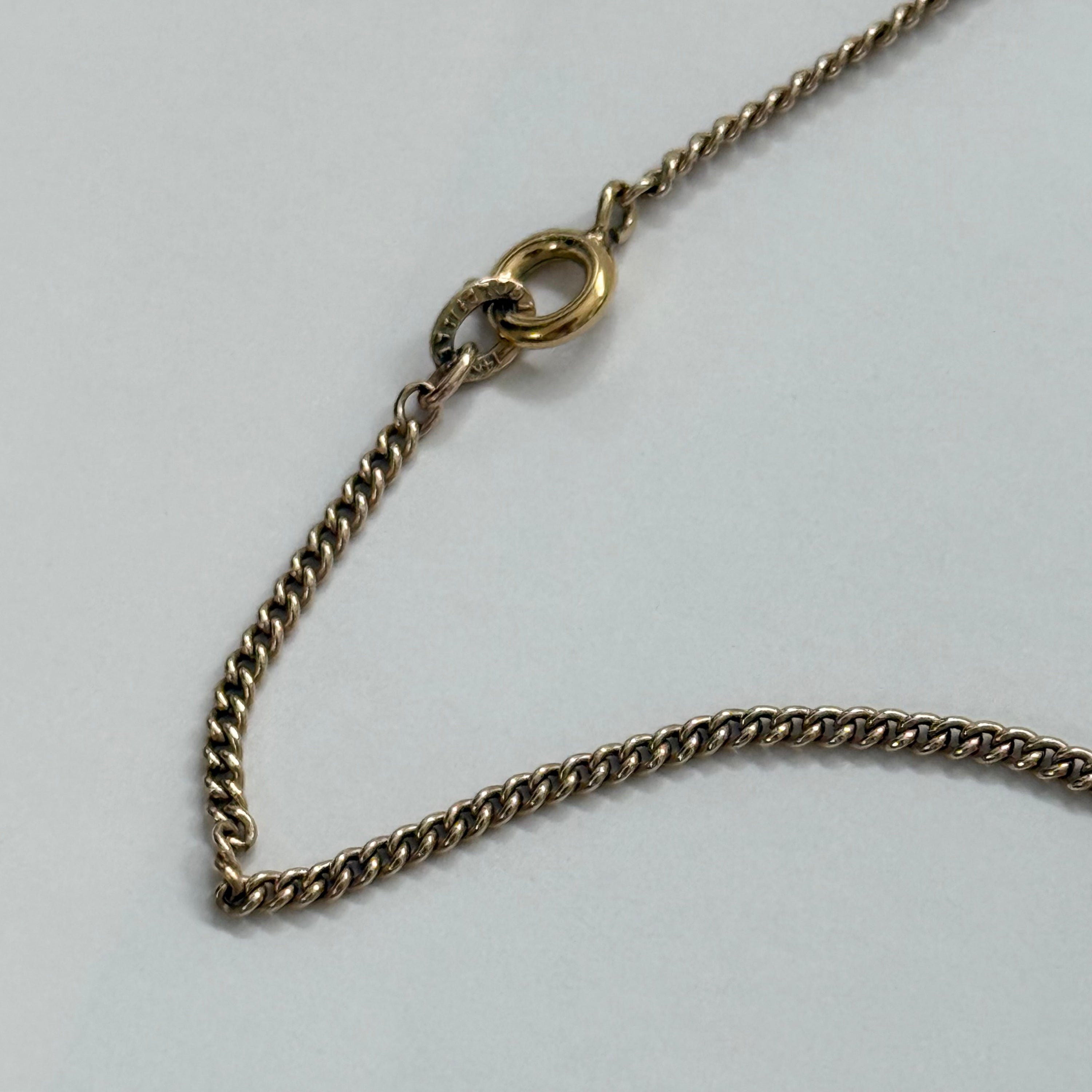Vintage S.P.C.O Gold Locket Pendant Necklace