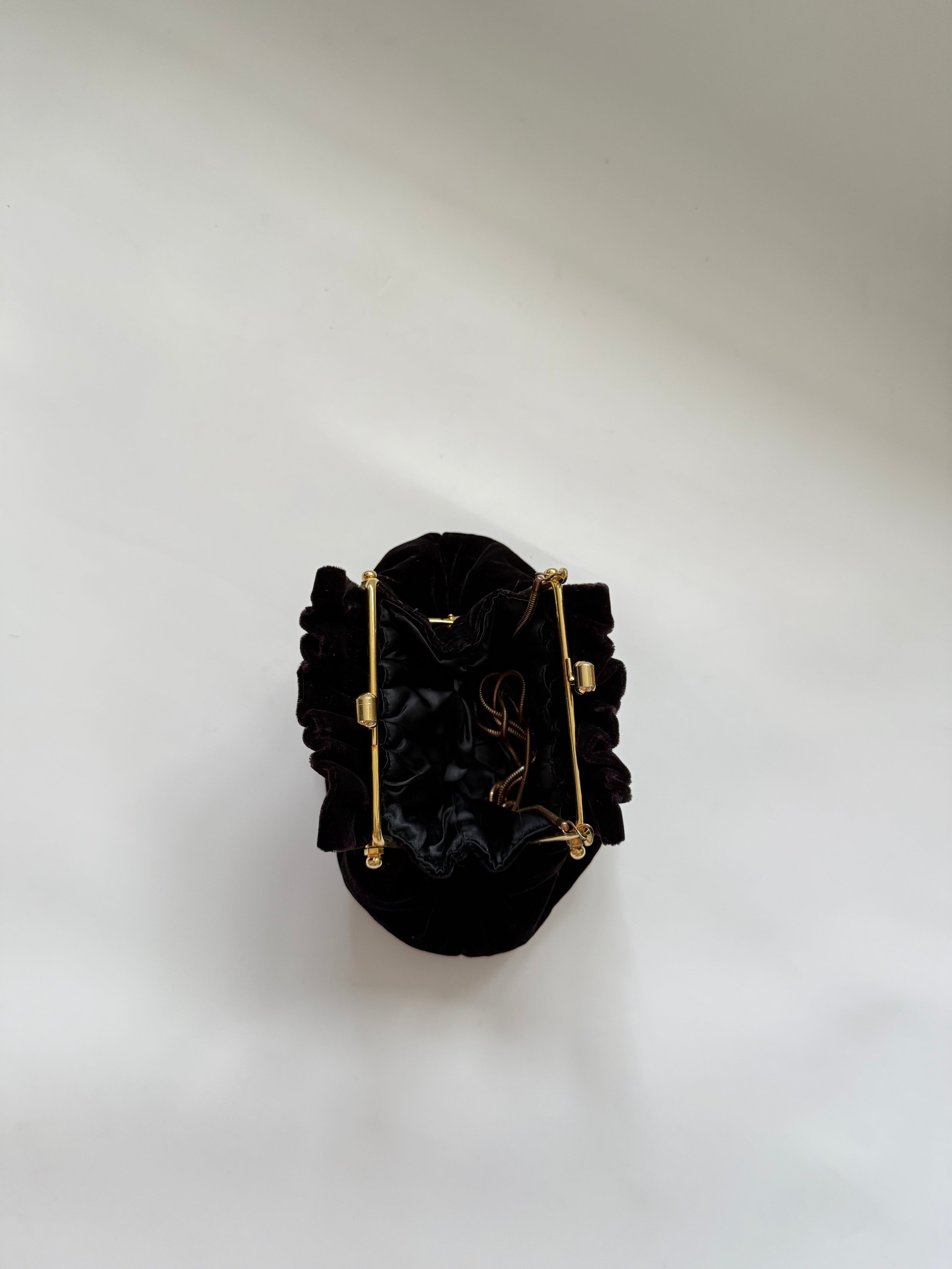 Vintage 70s Mini Velvet Party Purse