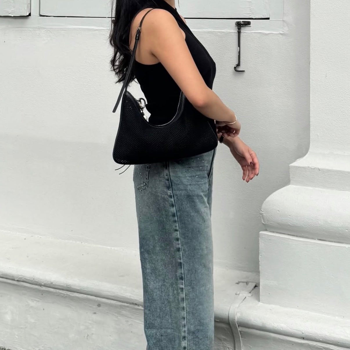 Veil Lightweight Sculptural Mesh Shoulder Bag