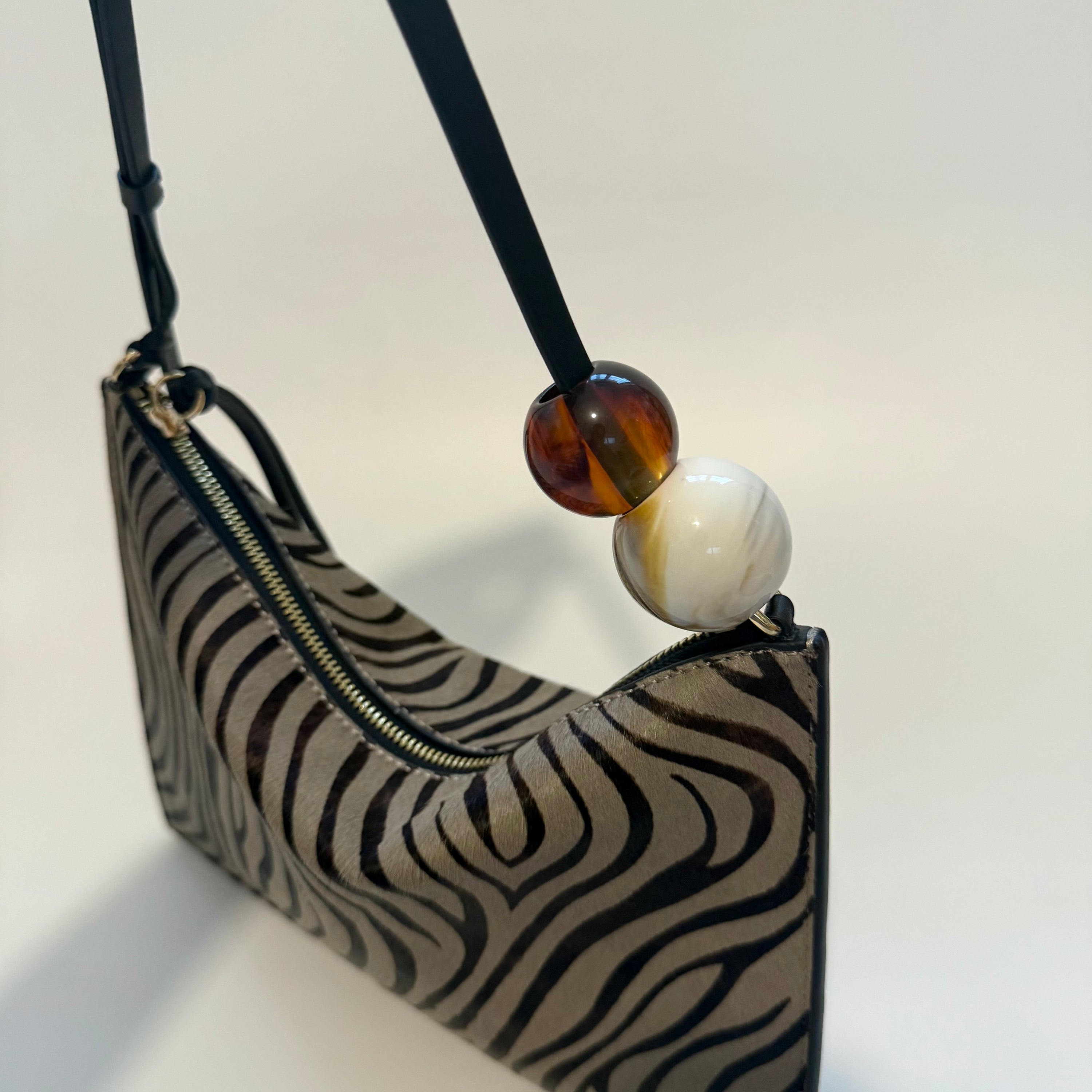 Babalon Rectangle Zebra Shoulder Bag