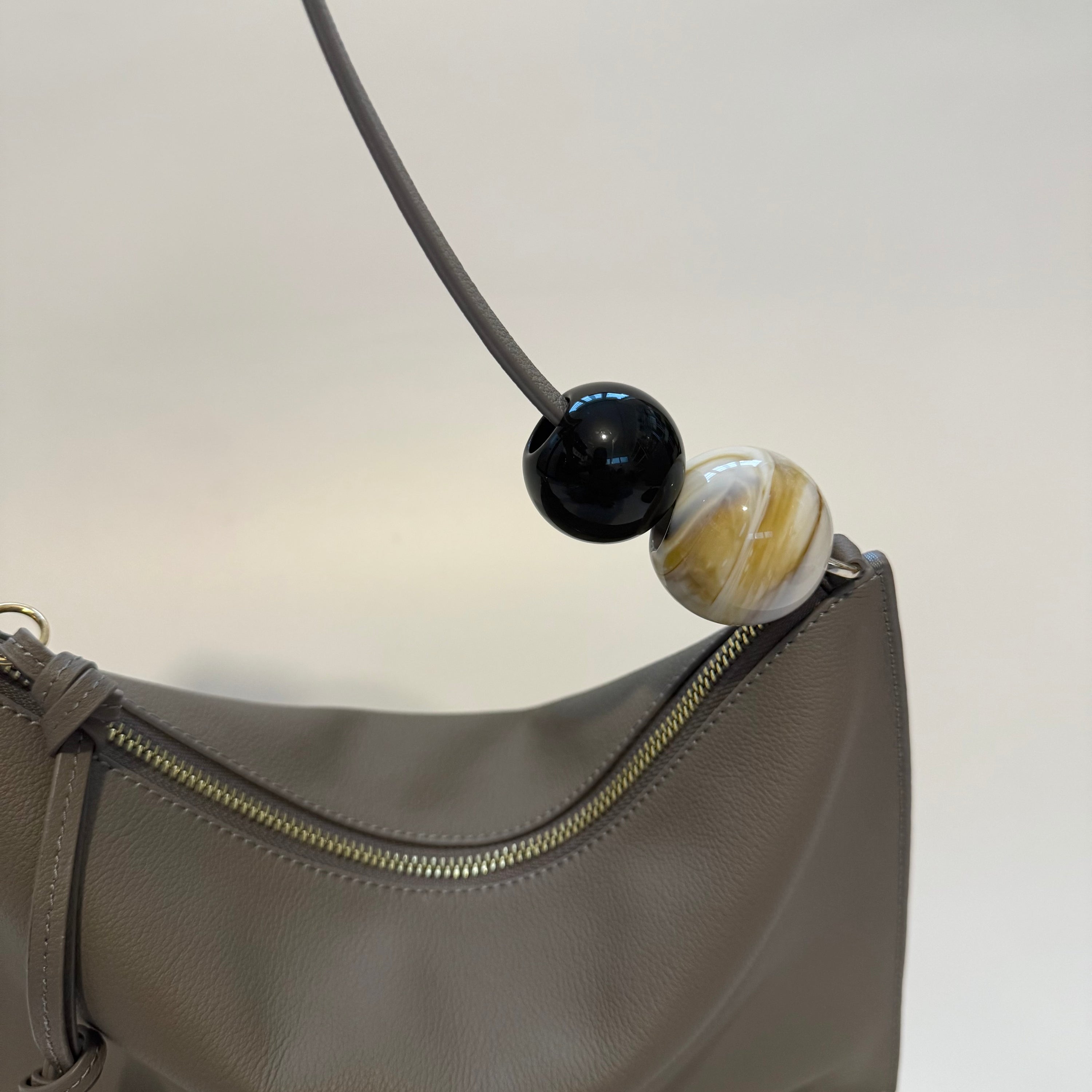 Babalon Rectangle Taupe Shoulder Bag