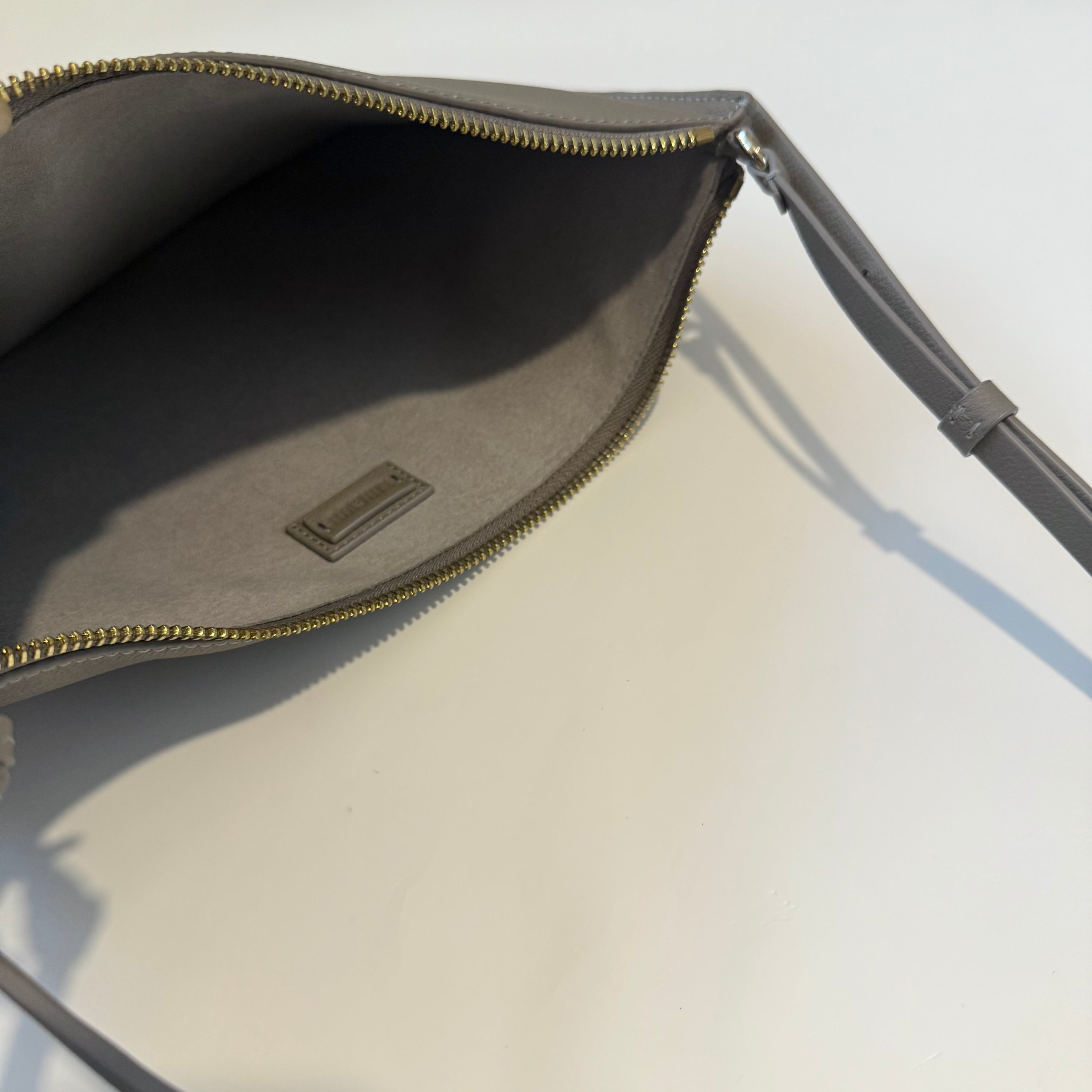 Babalon Rectangle Taupe Shoulder Bag