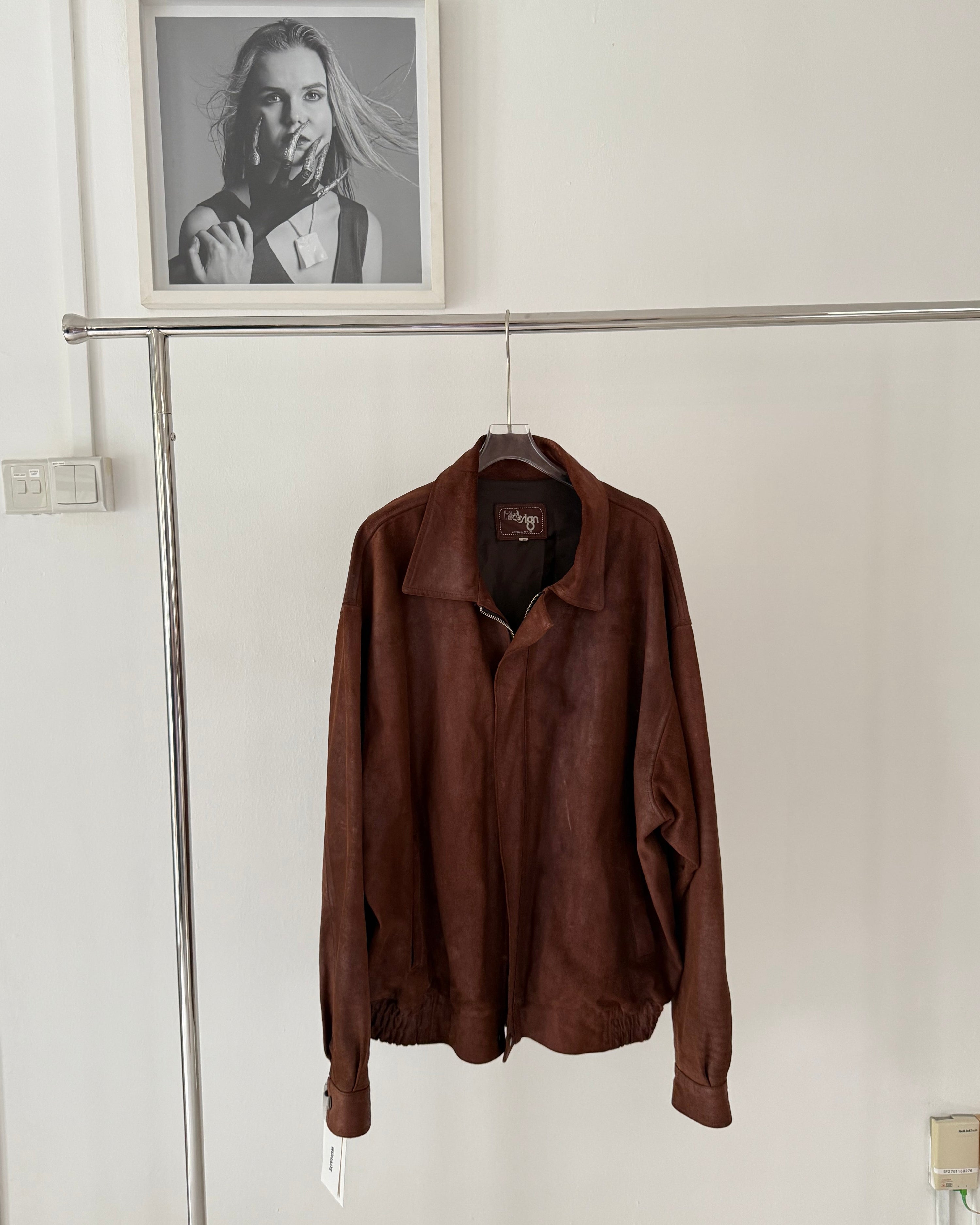 Vintage Brown Suede Jacket