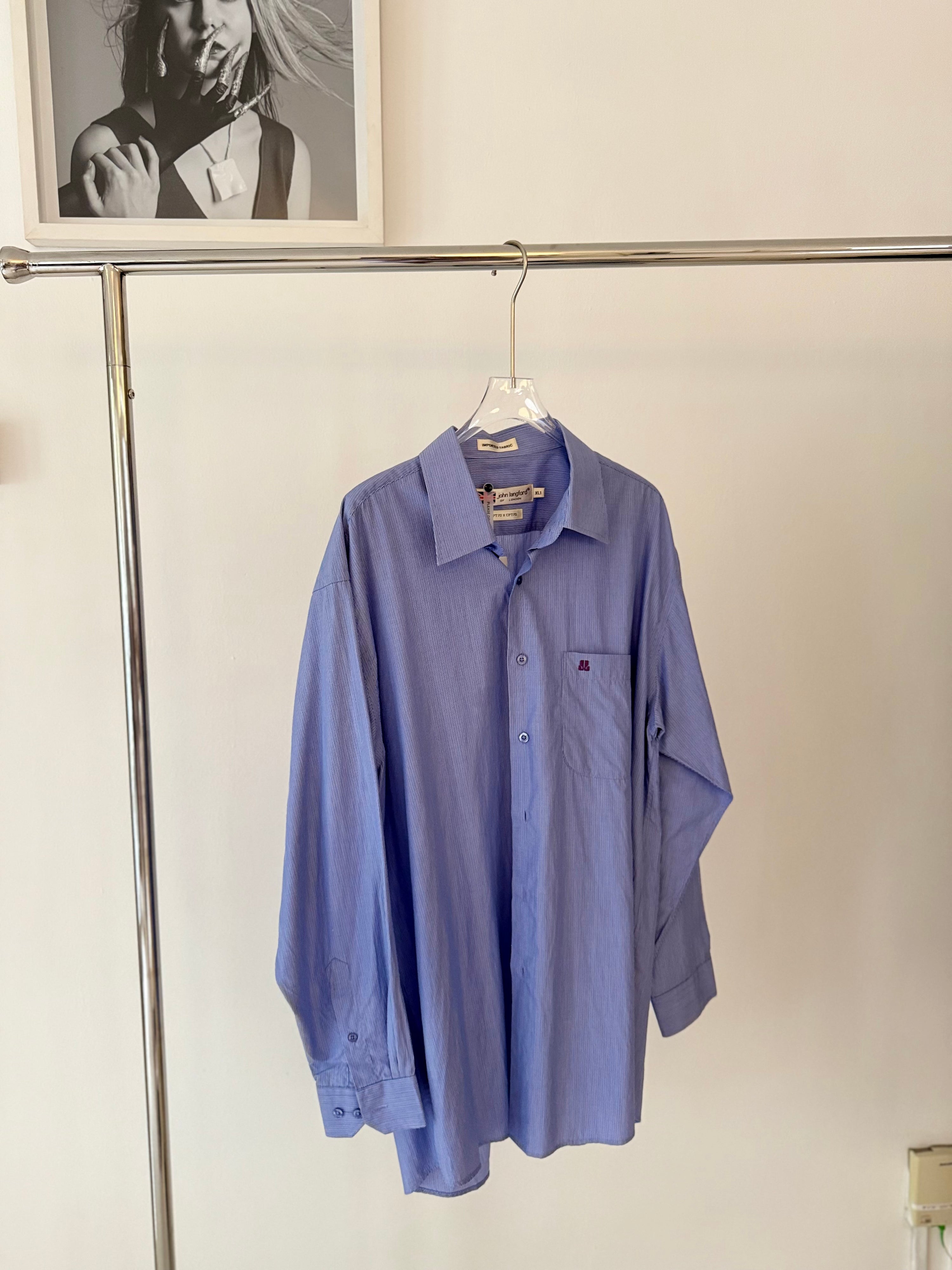 Vintage John Langford London Blue Shirt