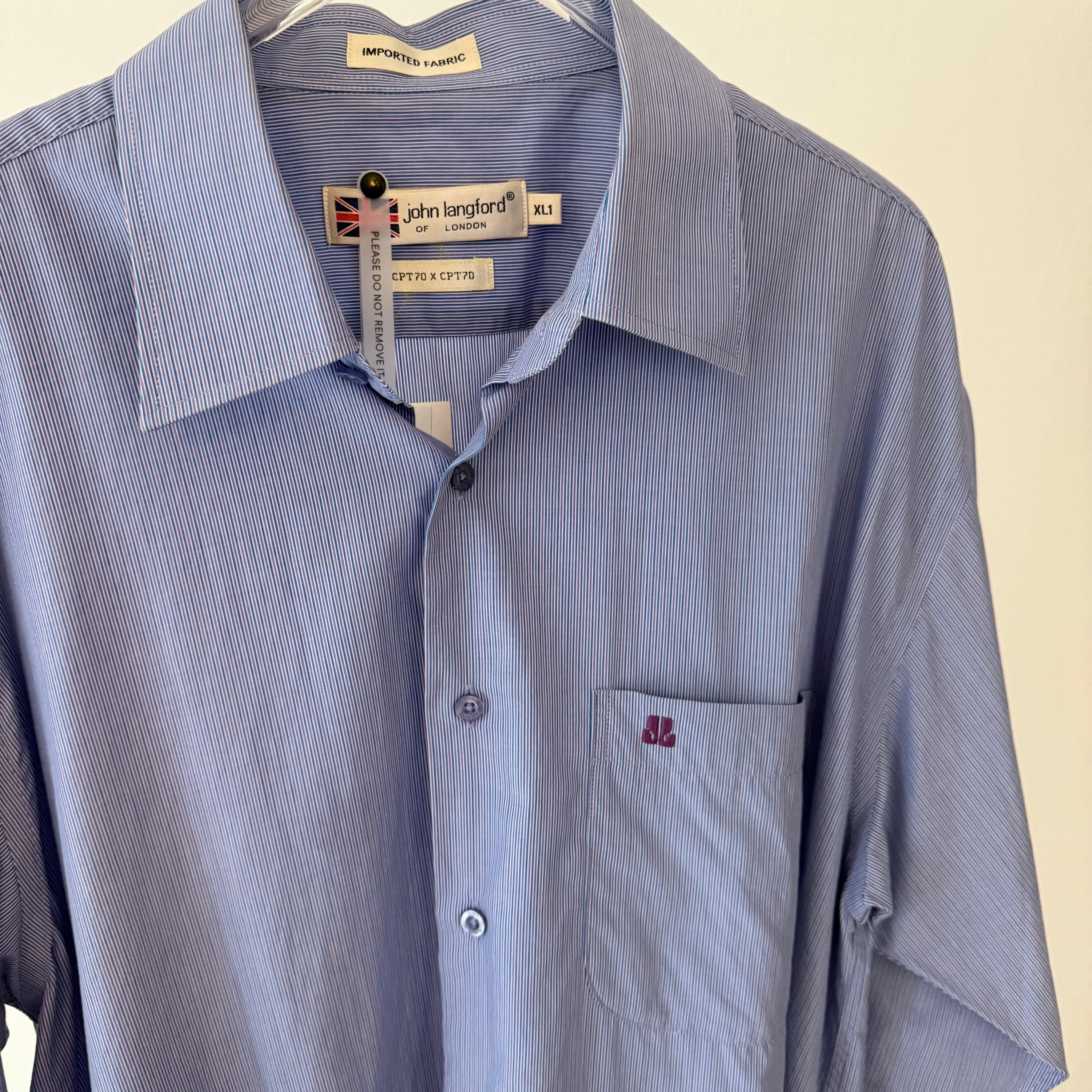 Vintage John Langford London Blue Shirt