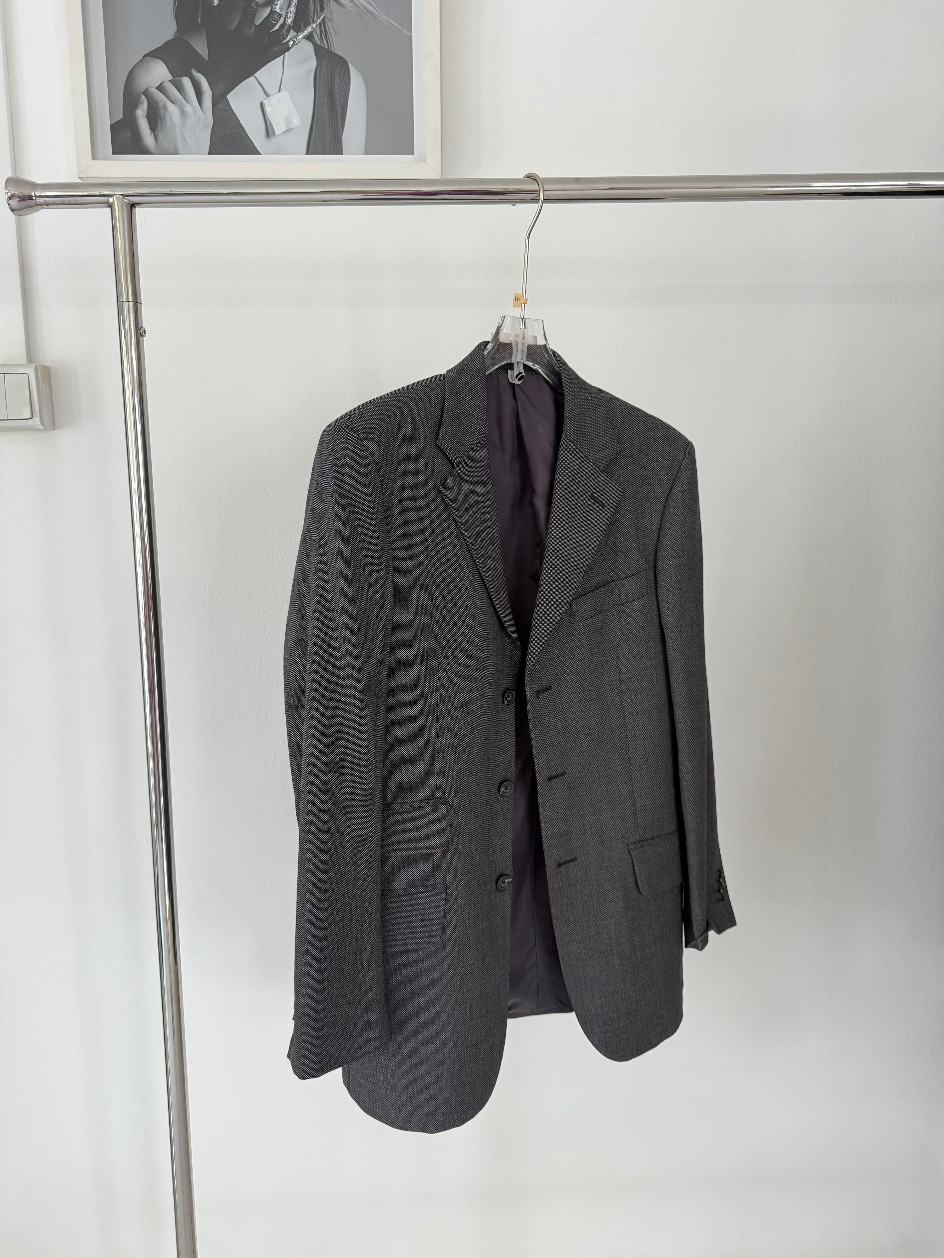 Vintage Tailored Dark Grey T.M Jewin Blazer