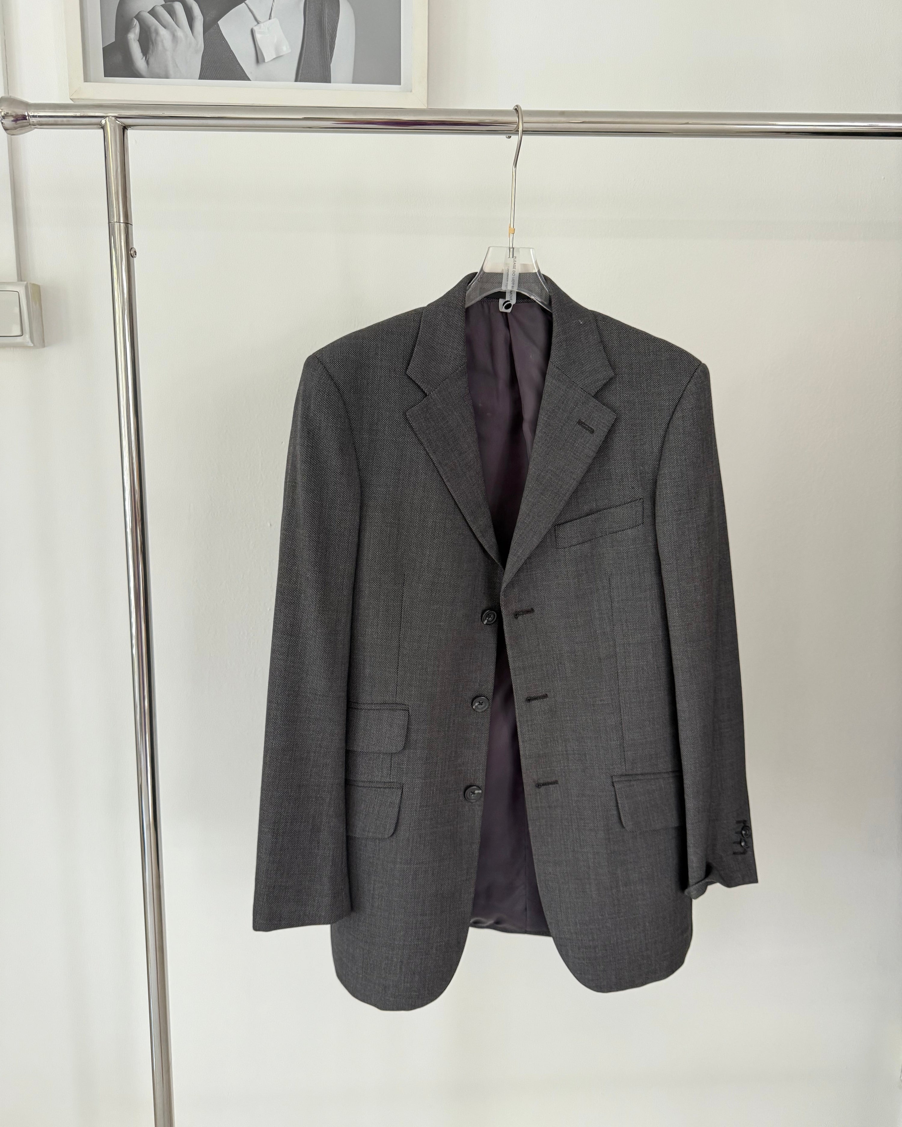 Vintage Tailored Dark Grey T.M Jewin Blazer