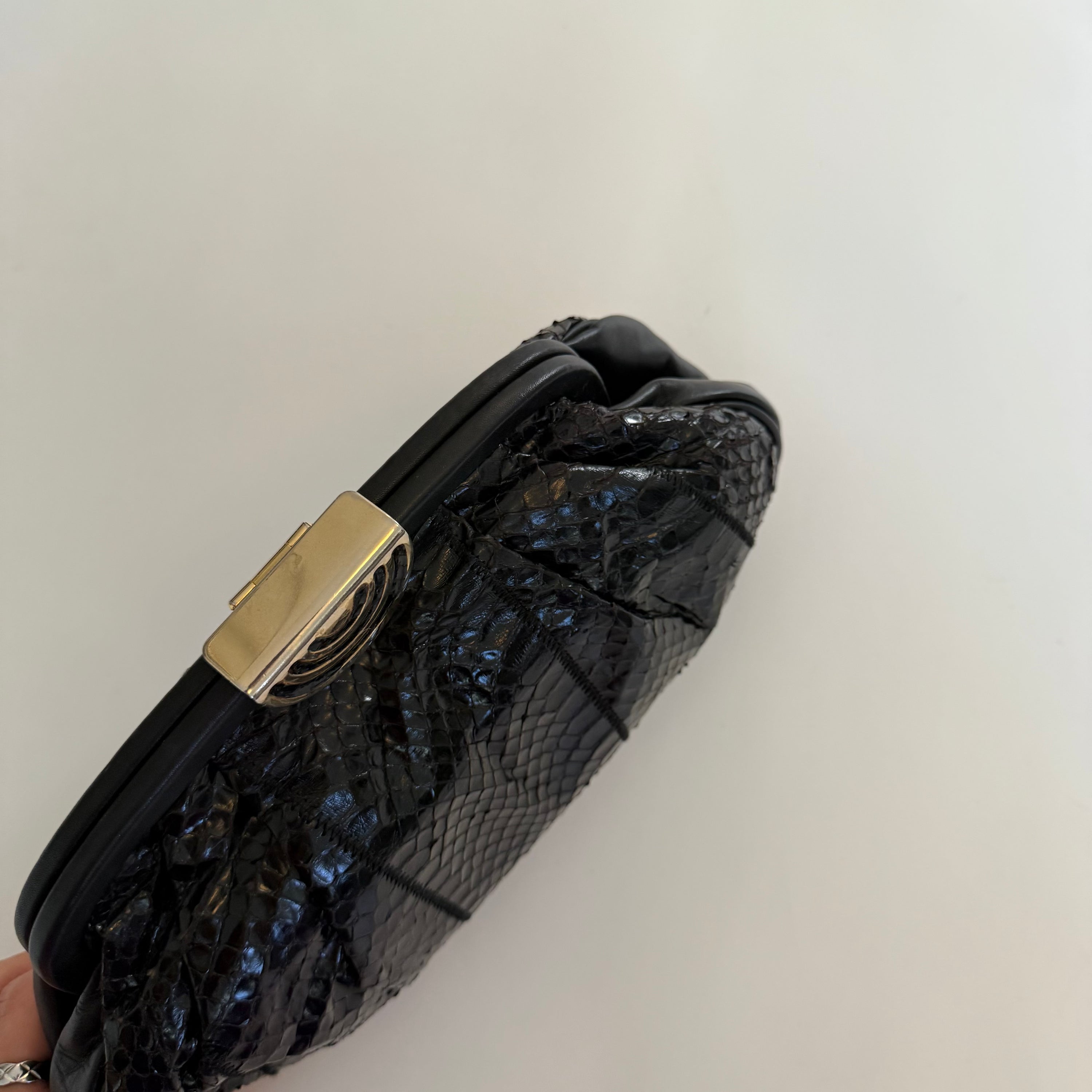 Vintage Black Exotic Dumpling Purse