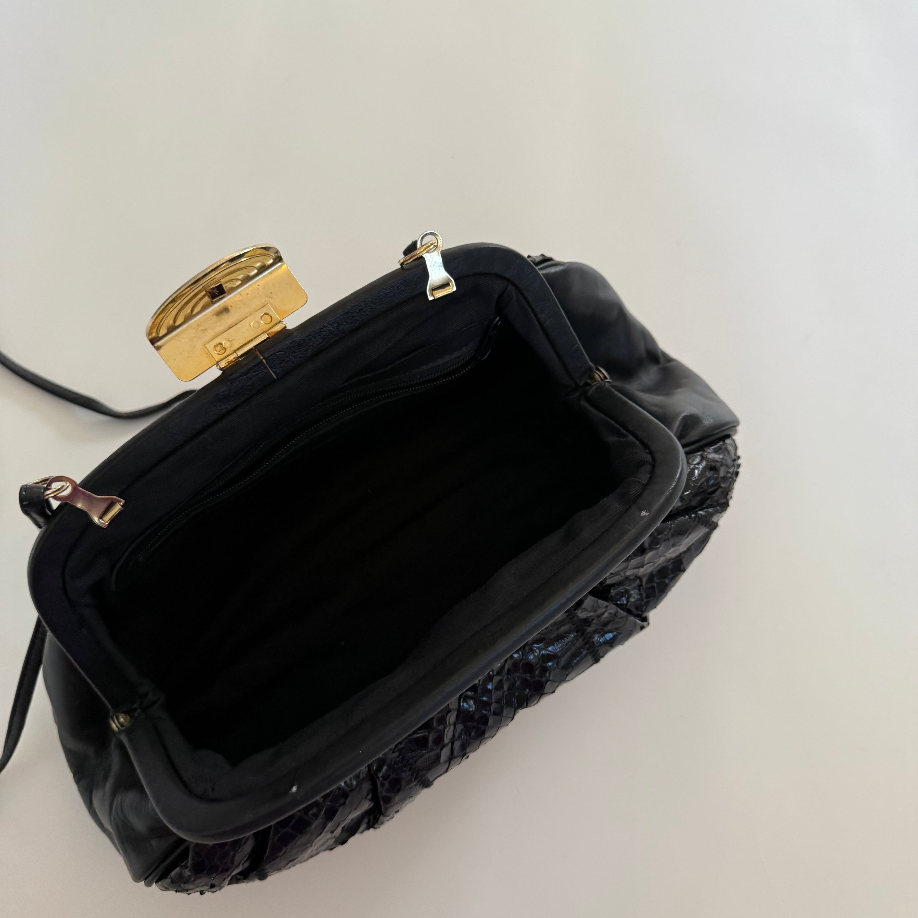 Vintage Black Exotic Dumpling Purse