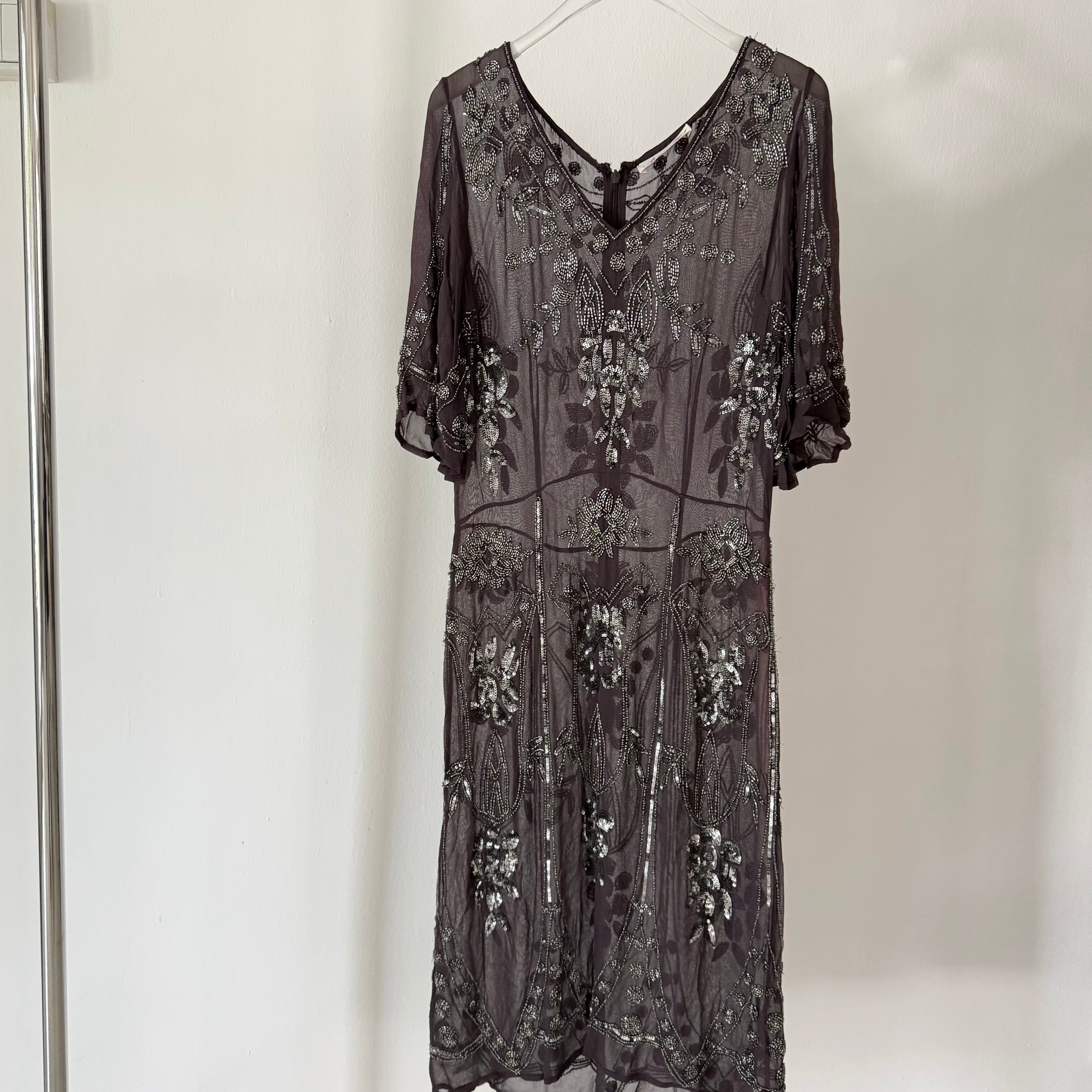 Vintage Alannah Hill Sheer Hand Beaded Dress