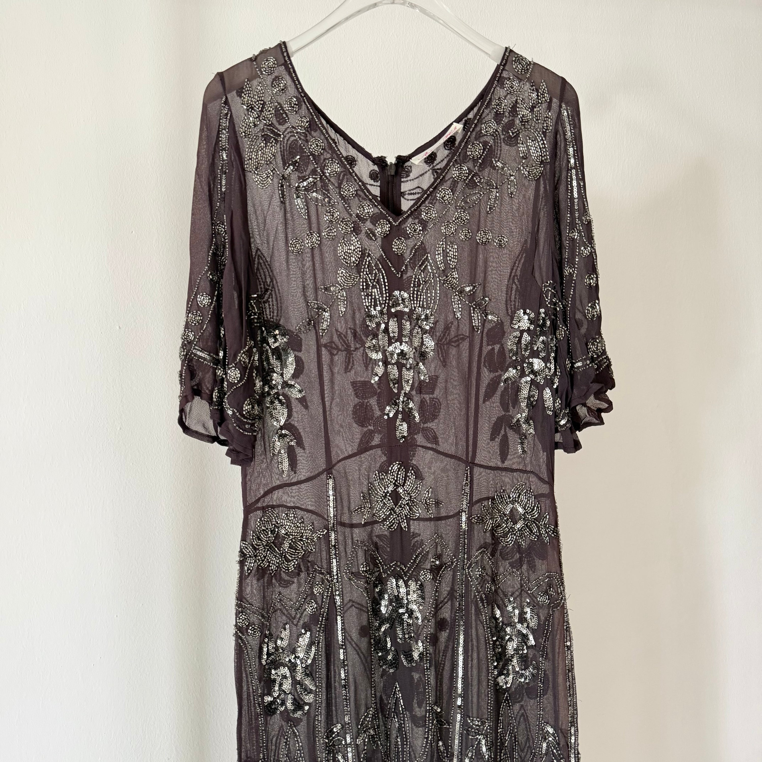 Vintage Alannah Hill Sheer Hand Beaded Dress