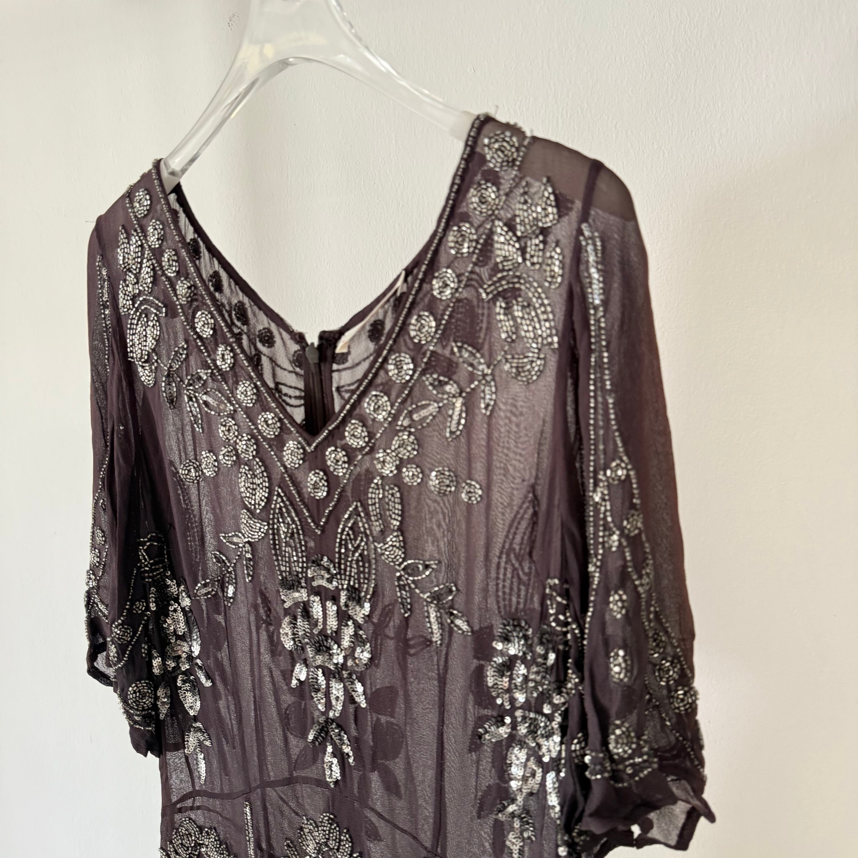 Vintage Alannah Hill Sheer Hand Beaded Dress