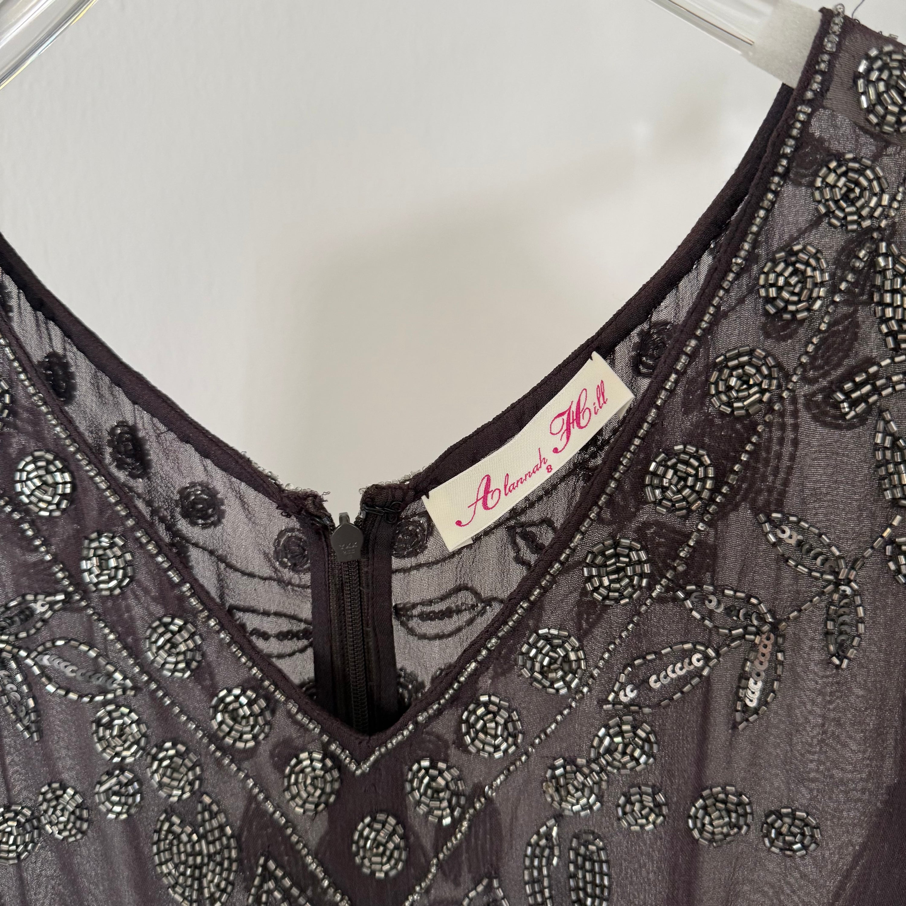 Vintage Alannah Hill Sheer Hand Beaded Dress