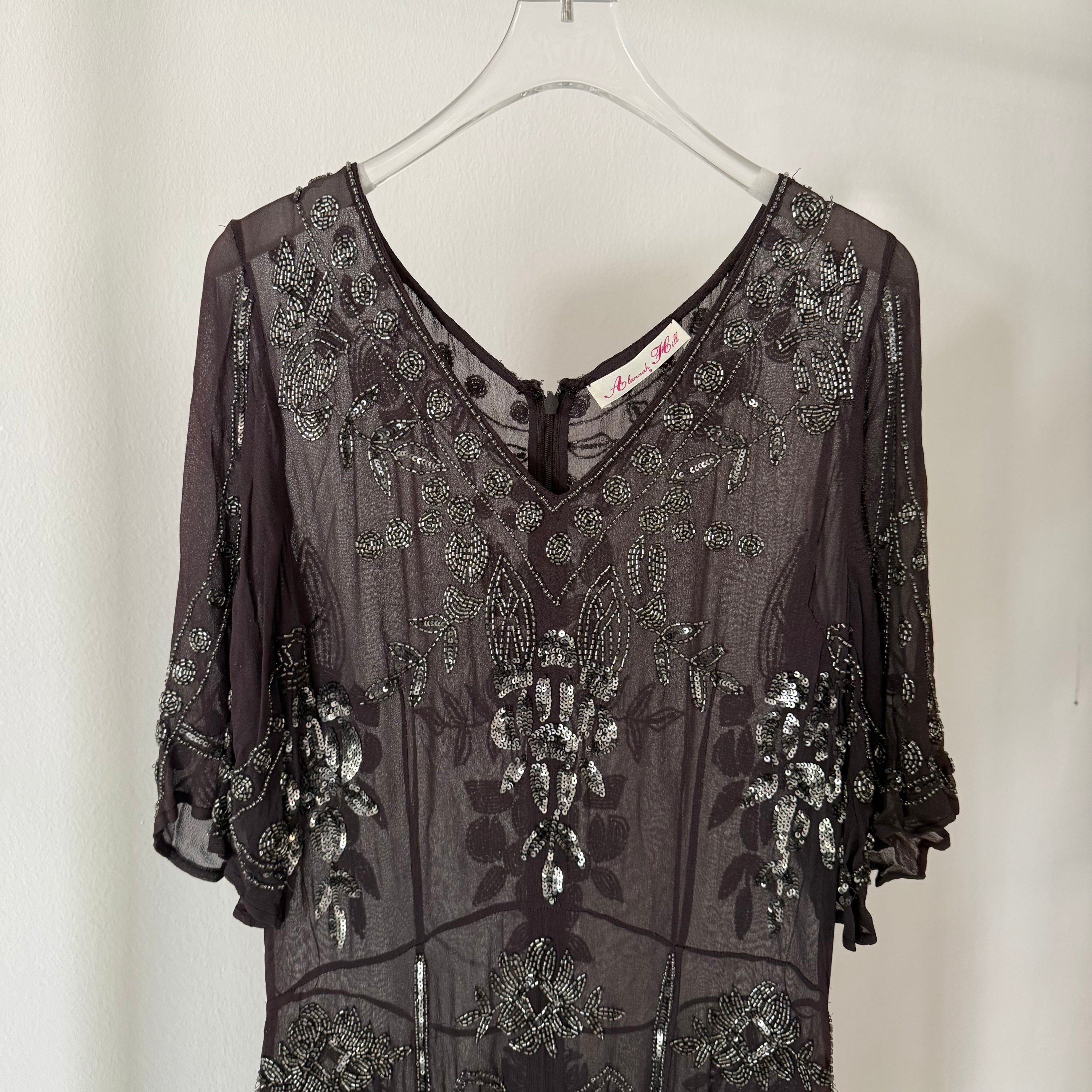 Vintage Alannah Hill Sheer Hand Beaded Dress