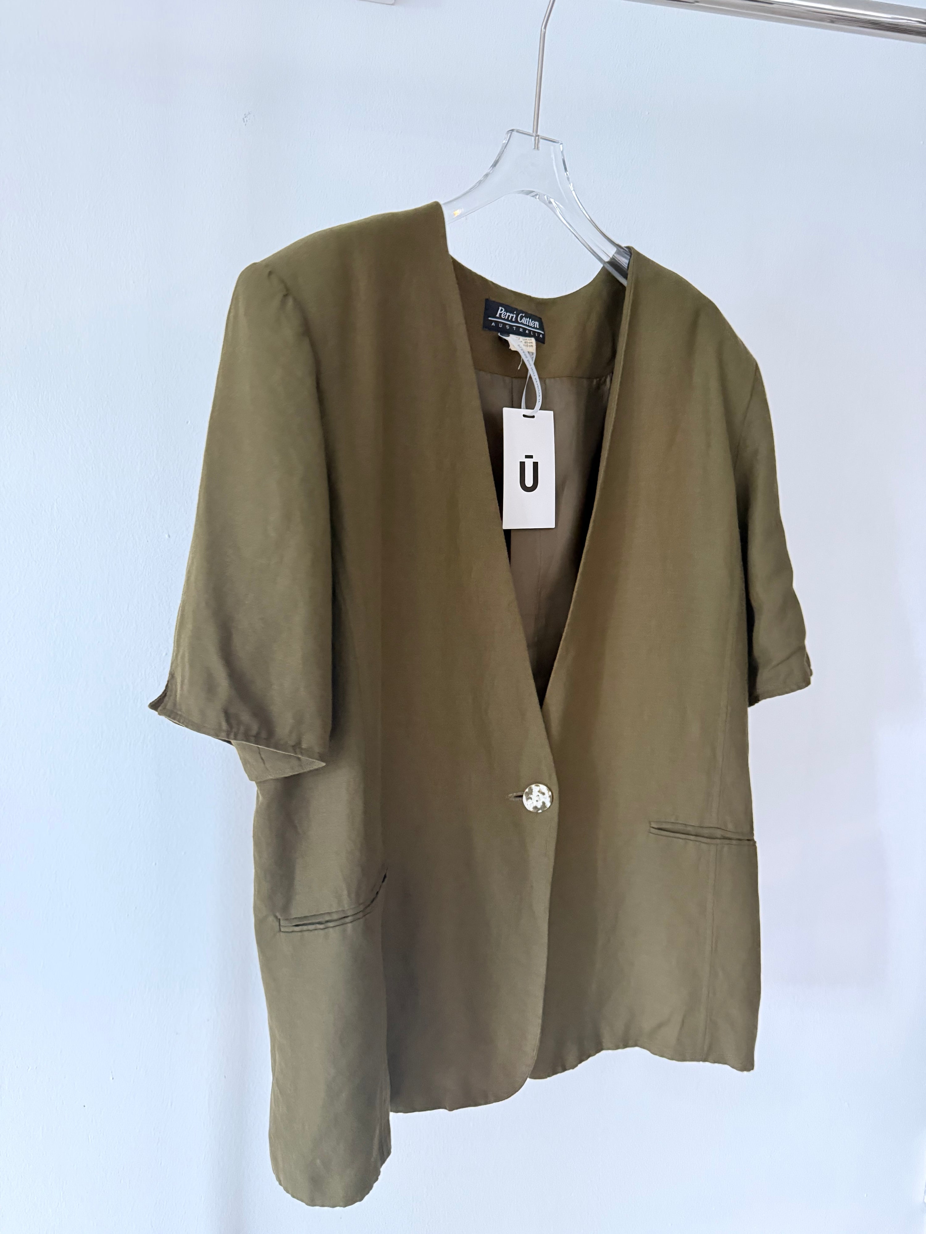 Vintage Perri Gutten Moss Green Shirt