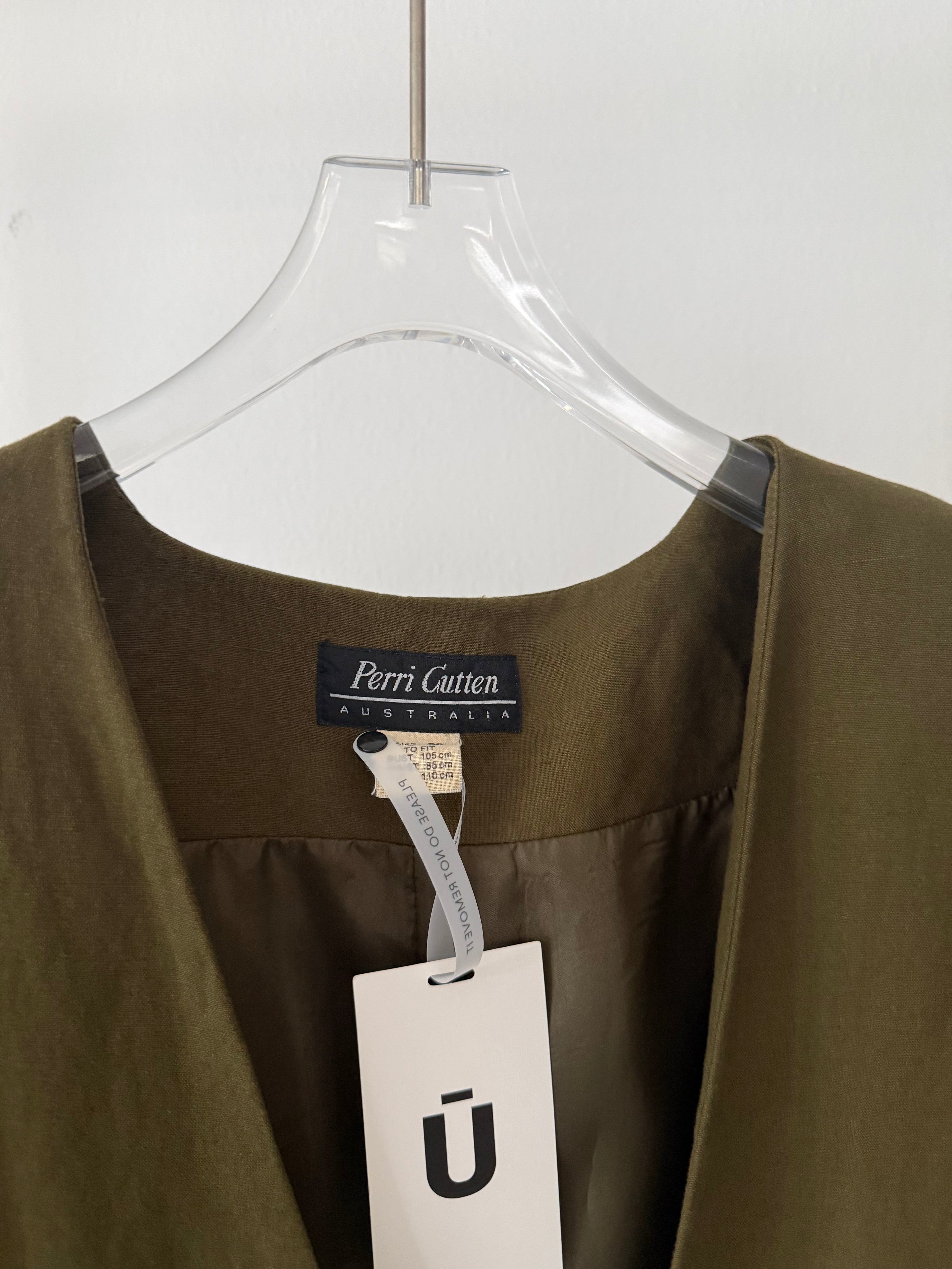 Vintage Perri Gutten Moss Green Shirt