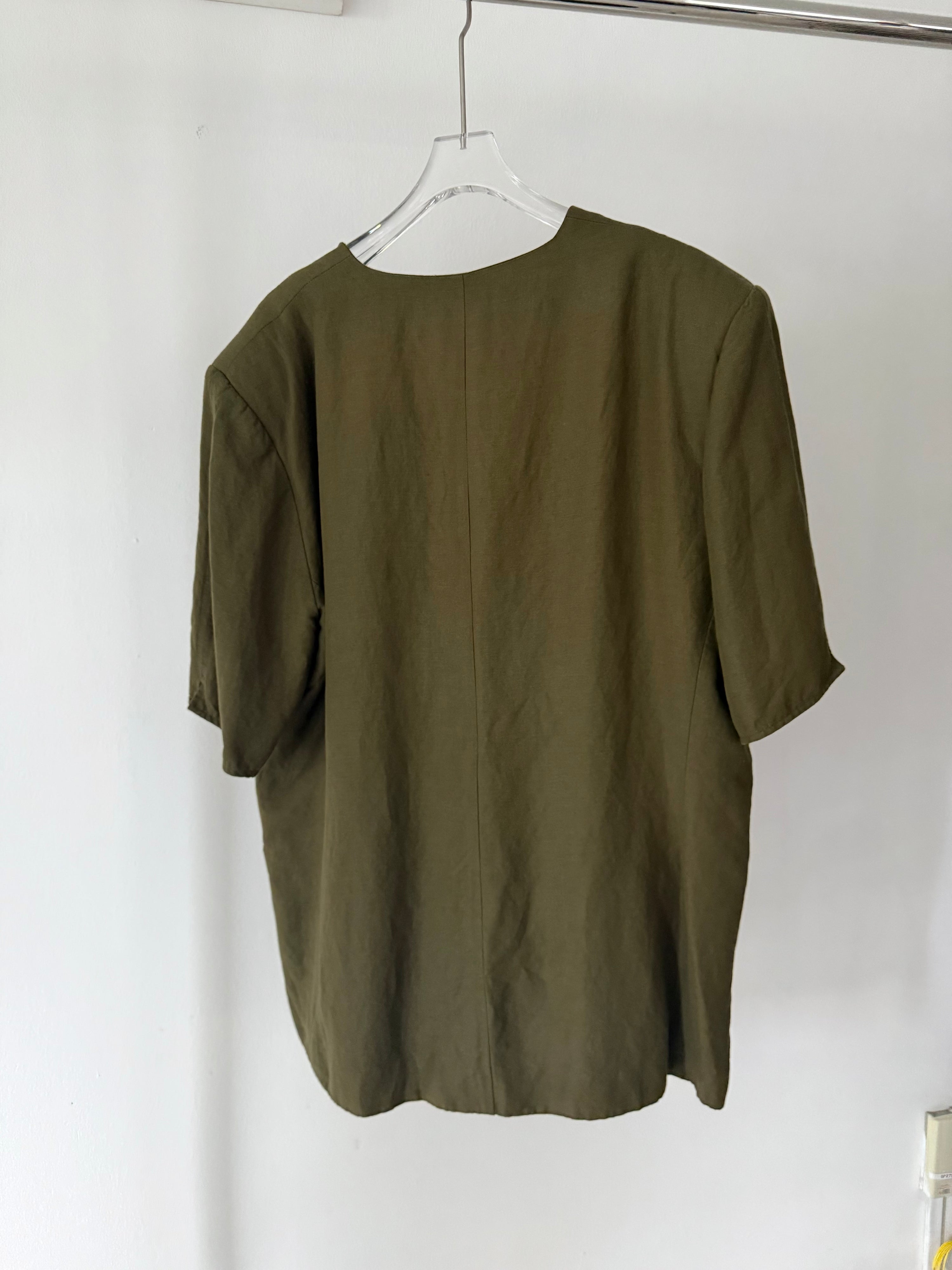 Vintage Perri Gutten Moss Green Shirt