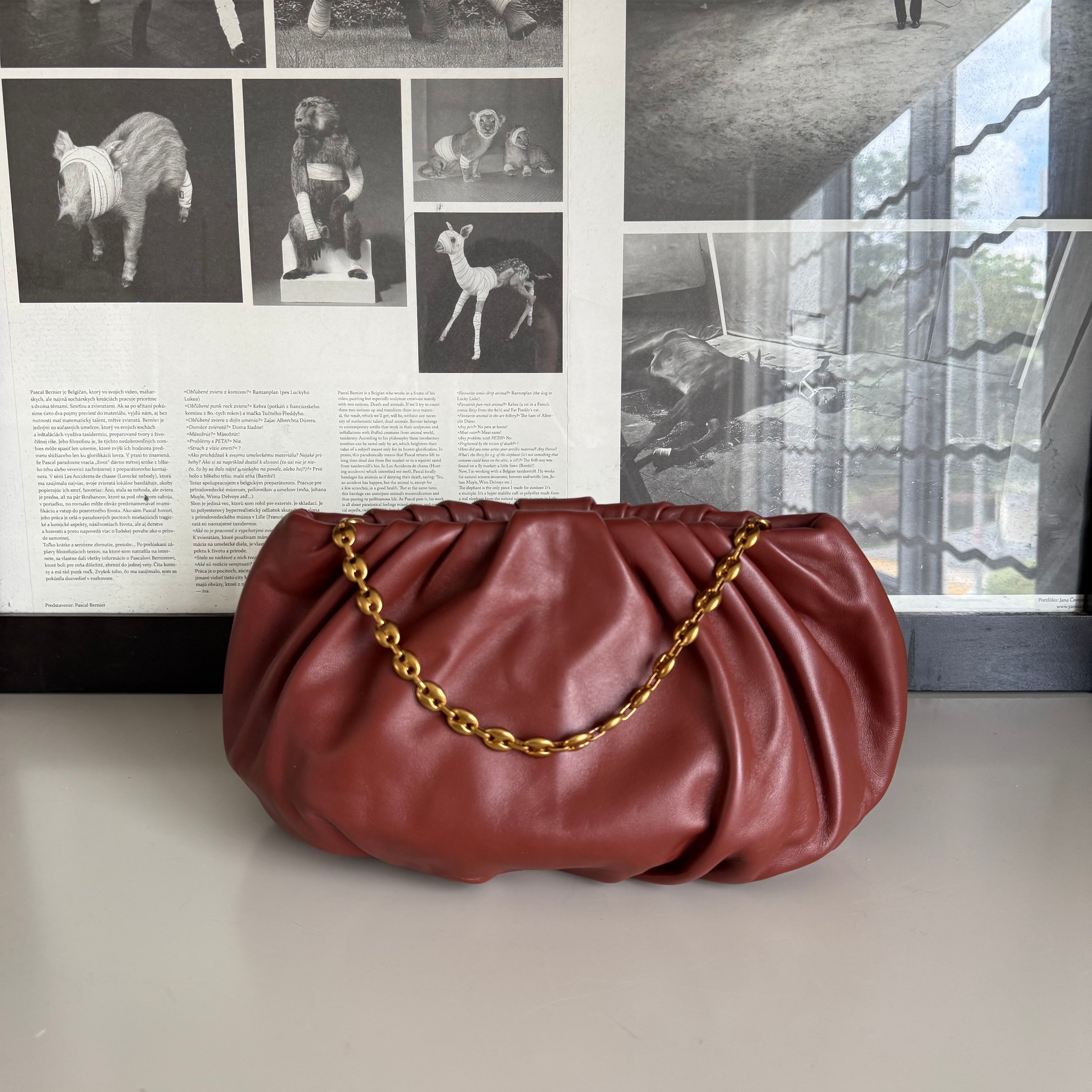 Bubble 12 Bitter Chocolate Clutch