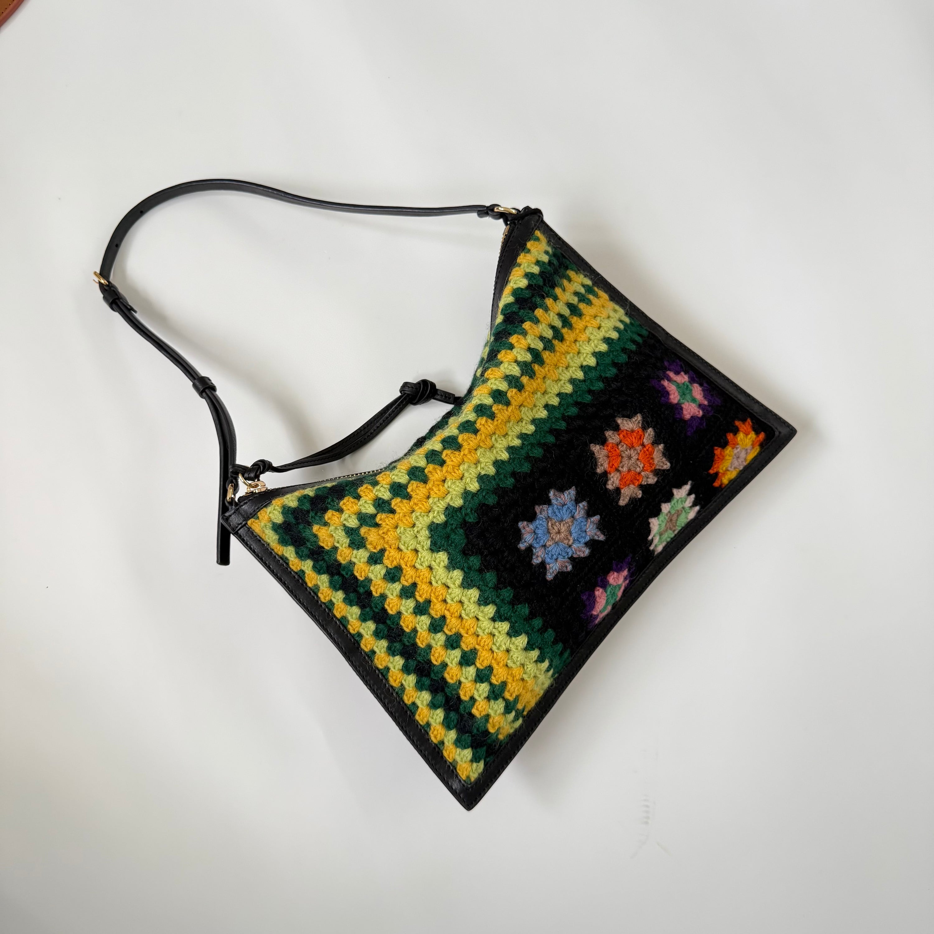 Babalon Lemon Wool-blend Shoulder Bag