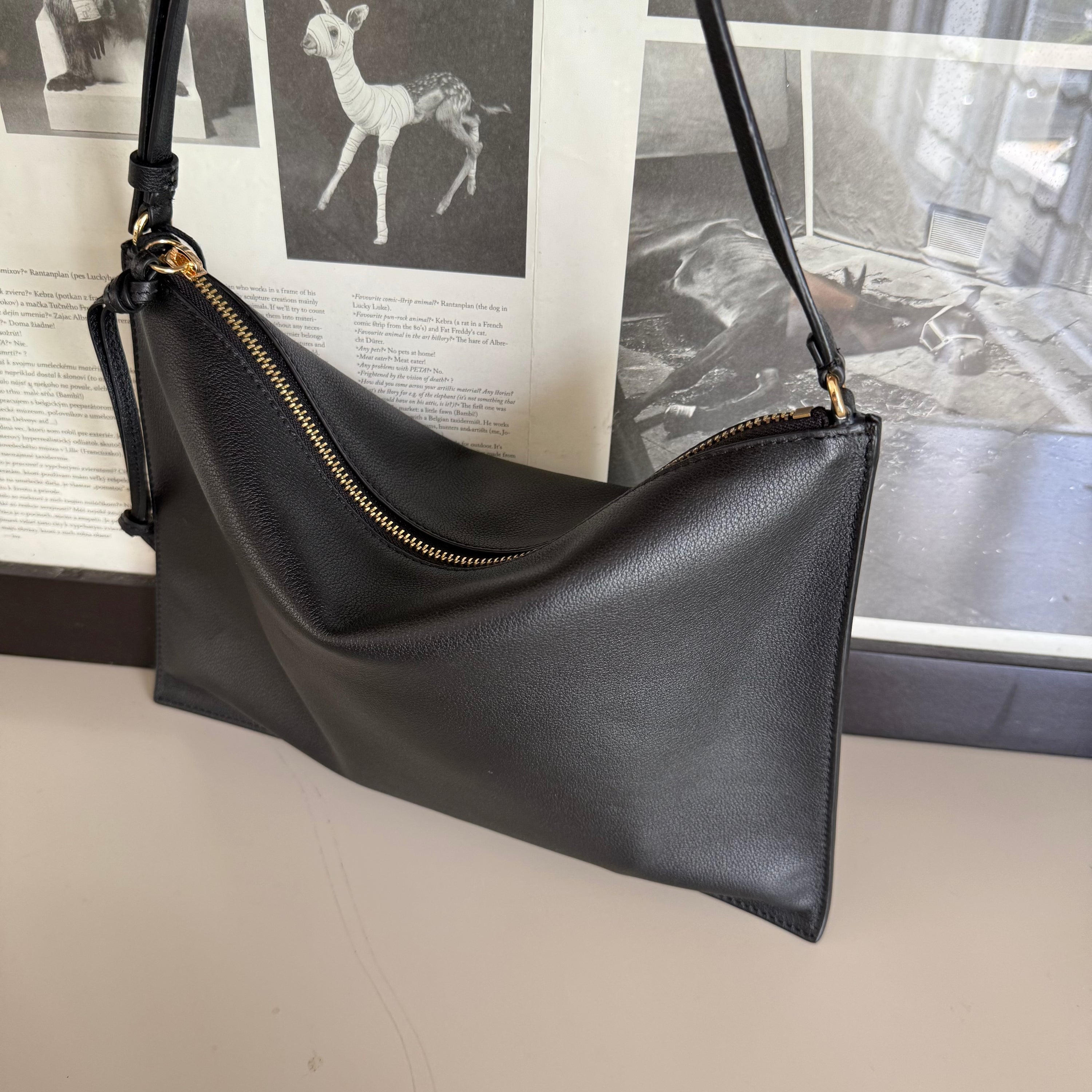 Babalon Rectangle Black Shoulder Bag