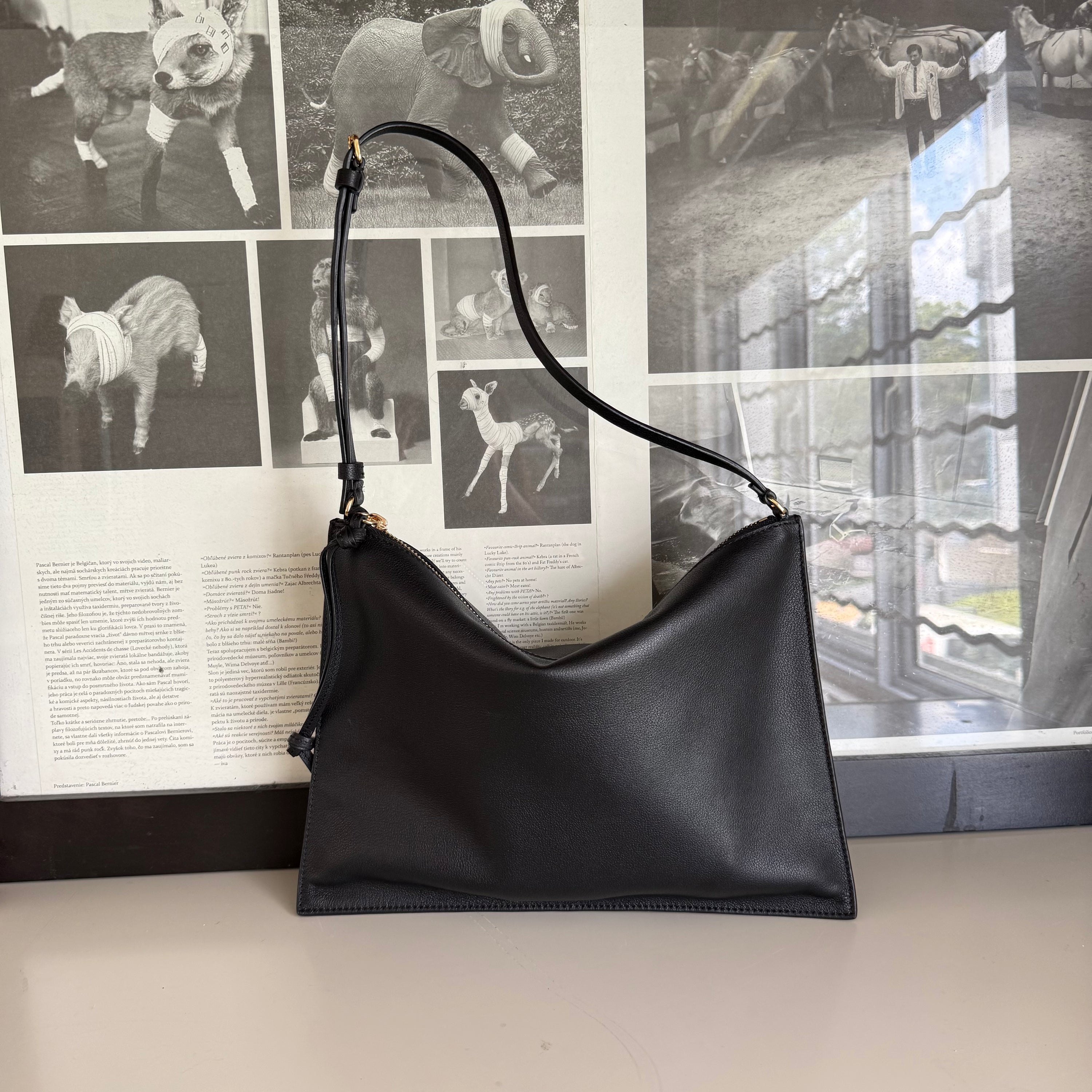 Babalon Rectangle Black Shoulder Bag