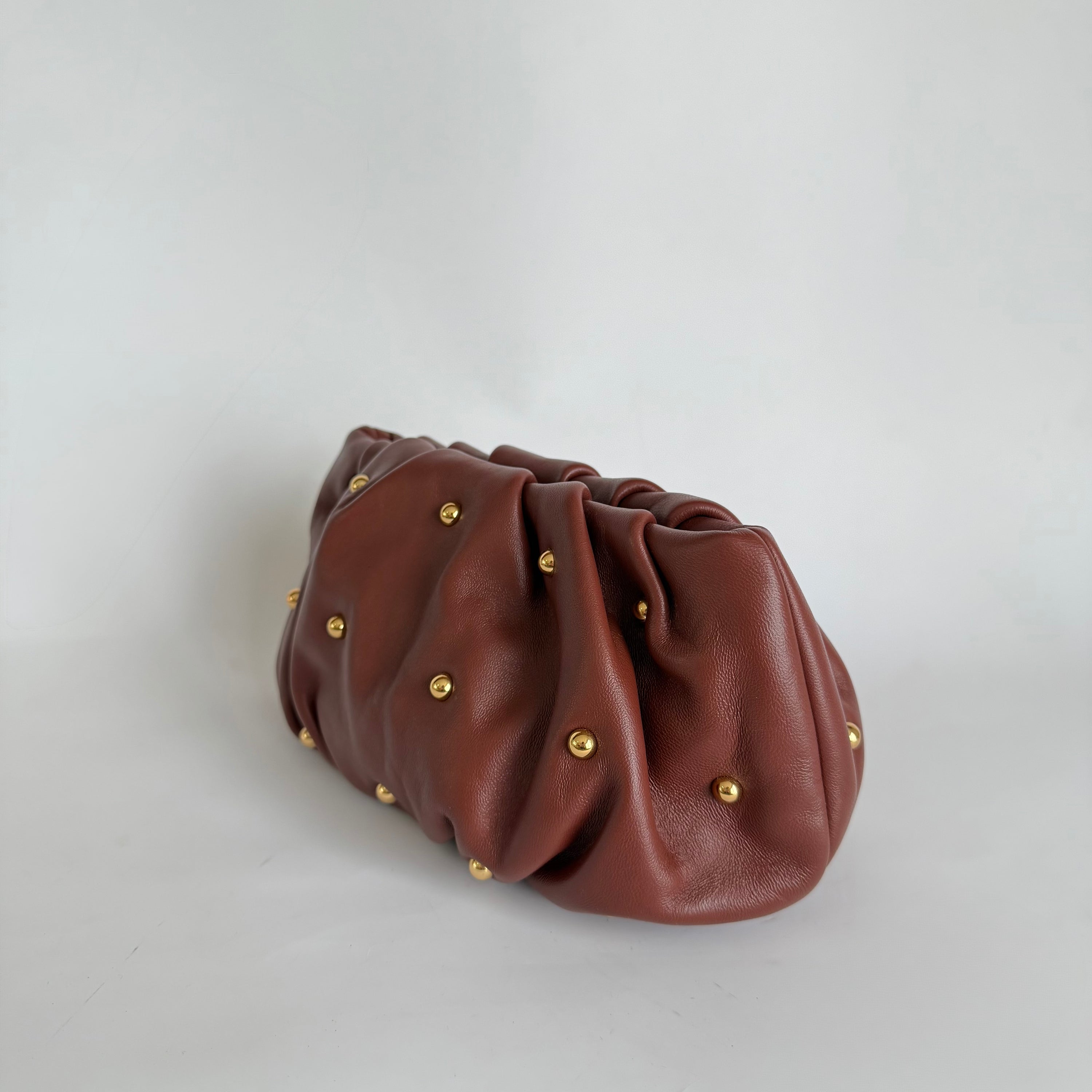 Bubble 8 Mini Stud Chocolate Clutch