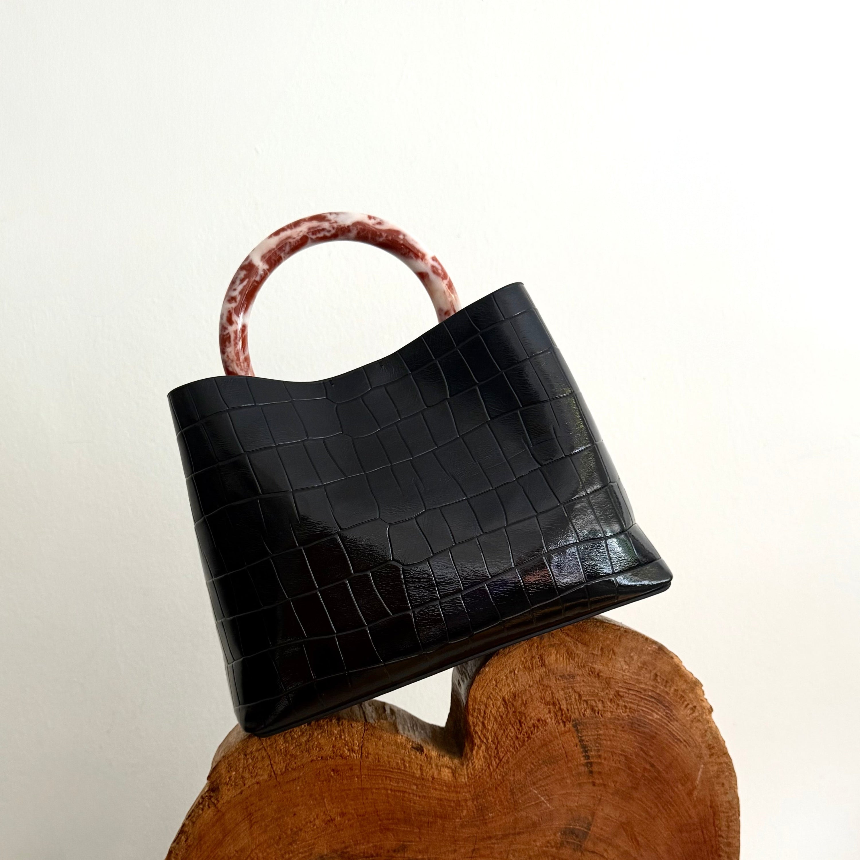 Miller 9 Crocodile Embossed Top Handle