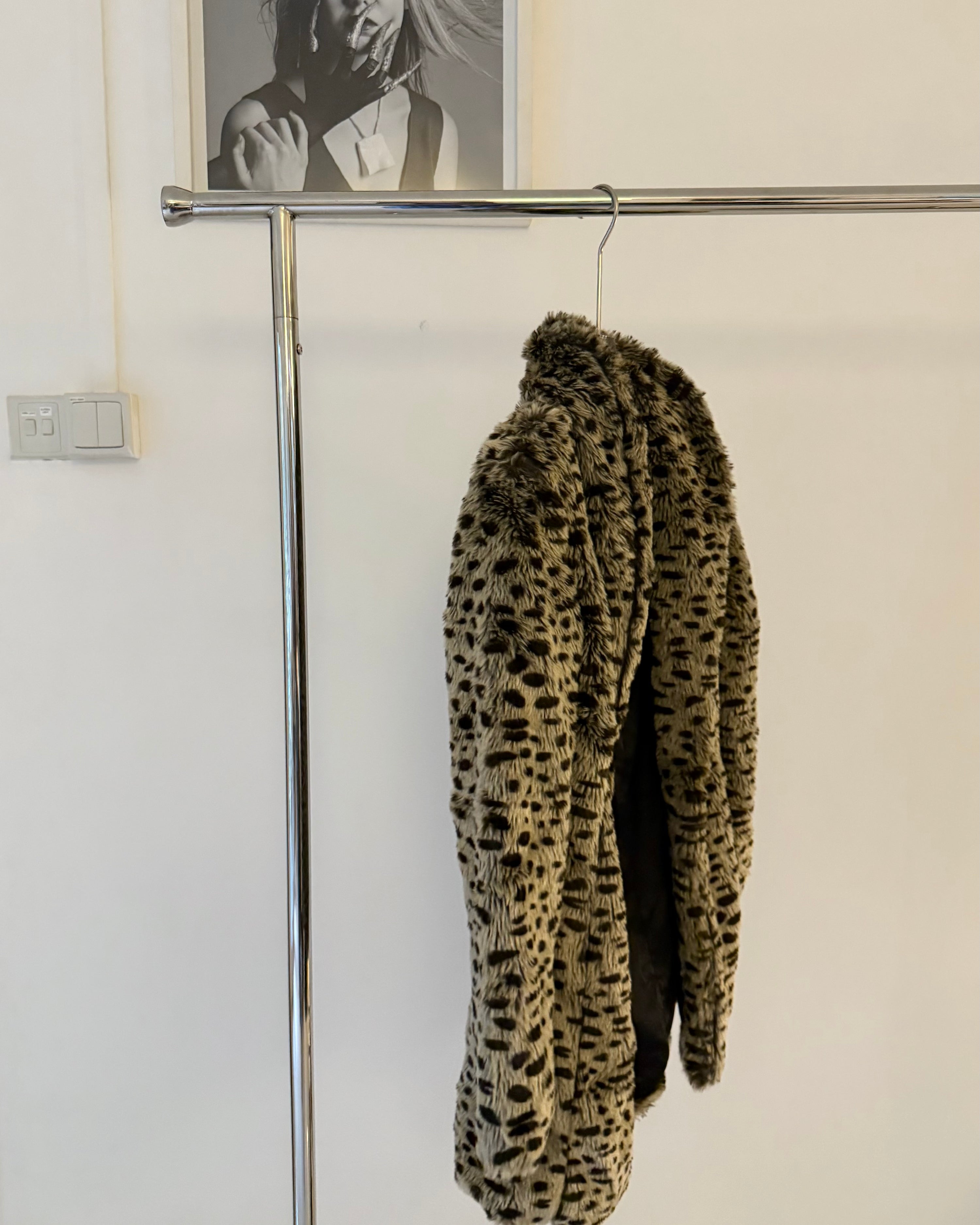 BARDOT Faux Fur Coat in Leopard