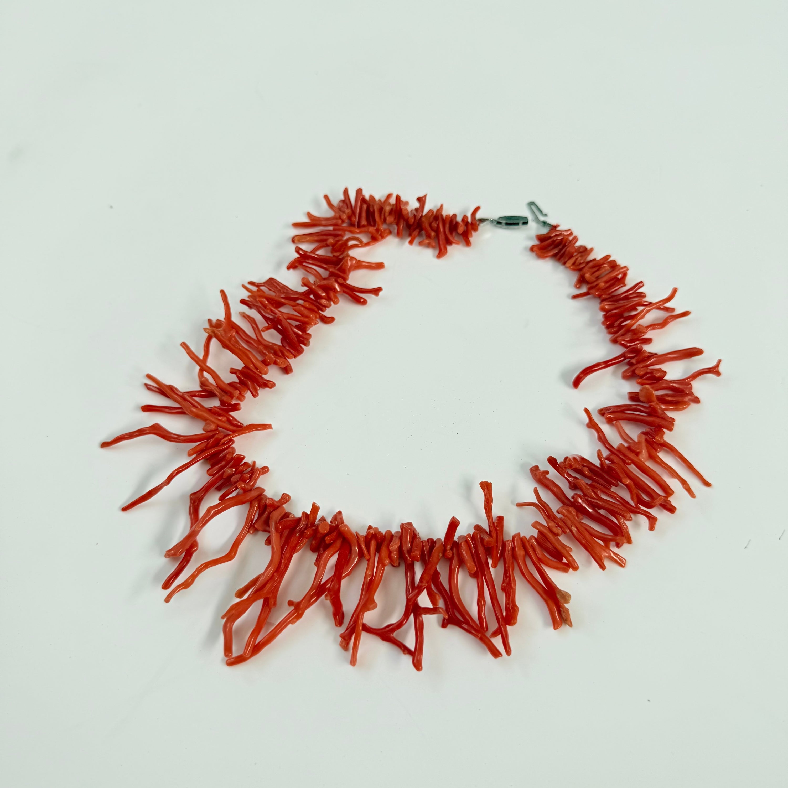 Vintage Red Coral Twig Necklace