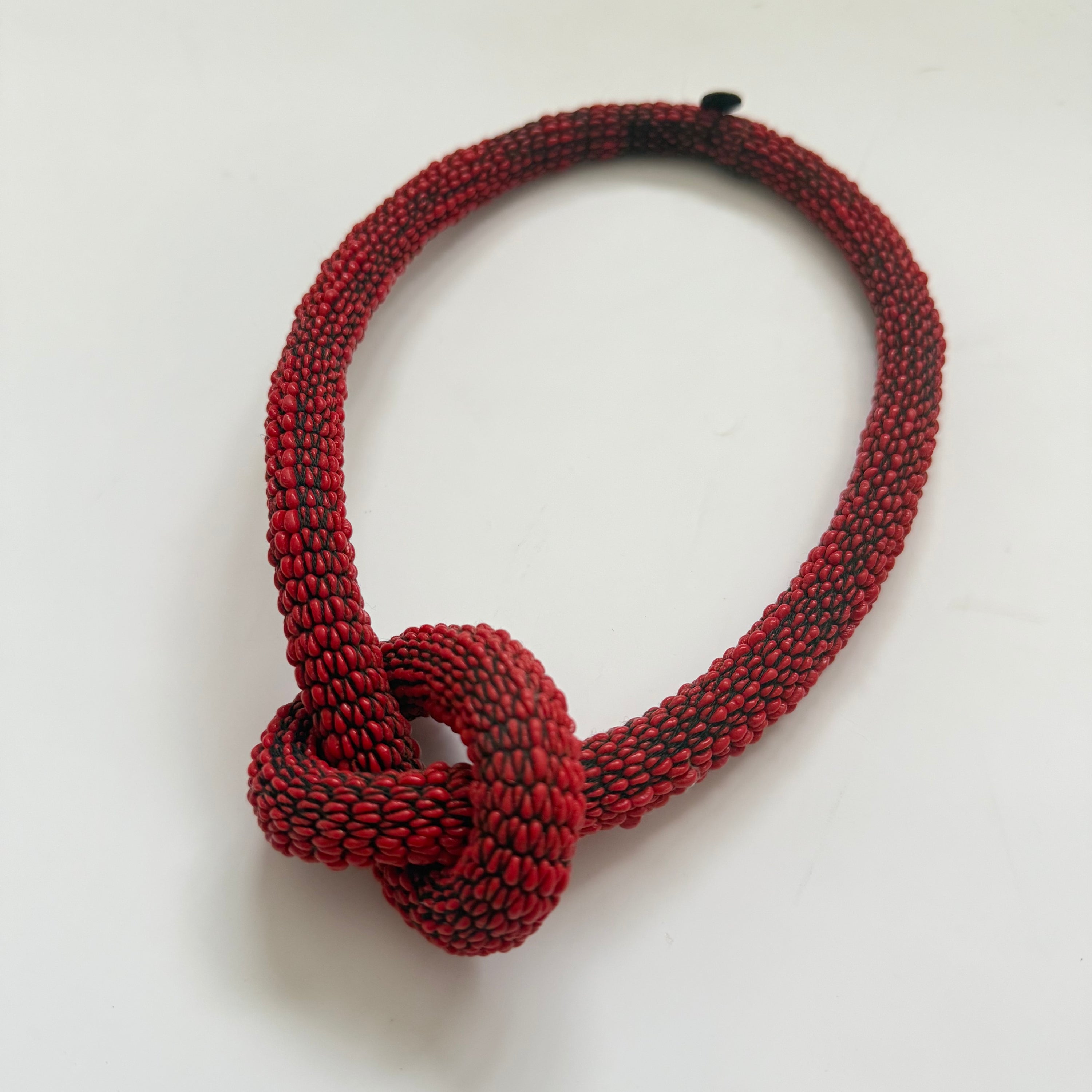 Noeud Red Short Necklace S