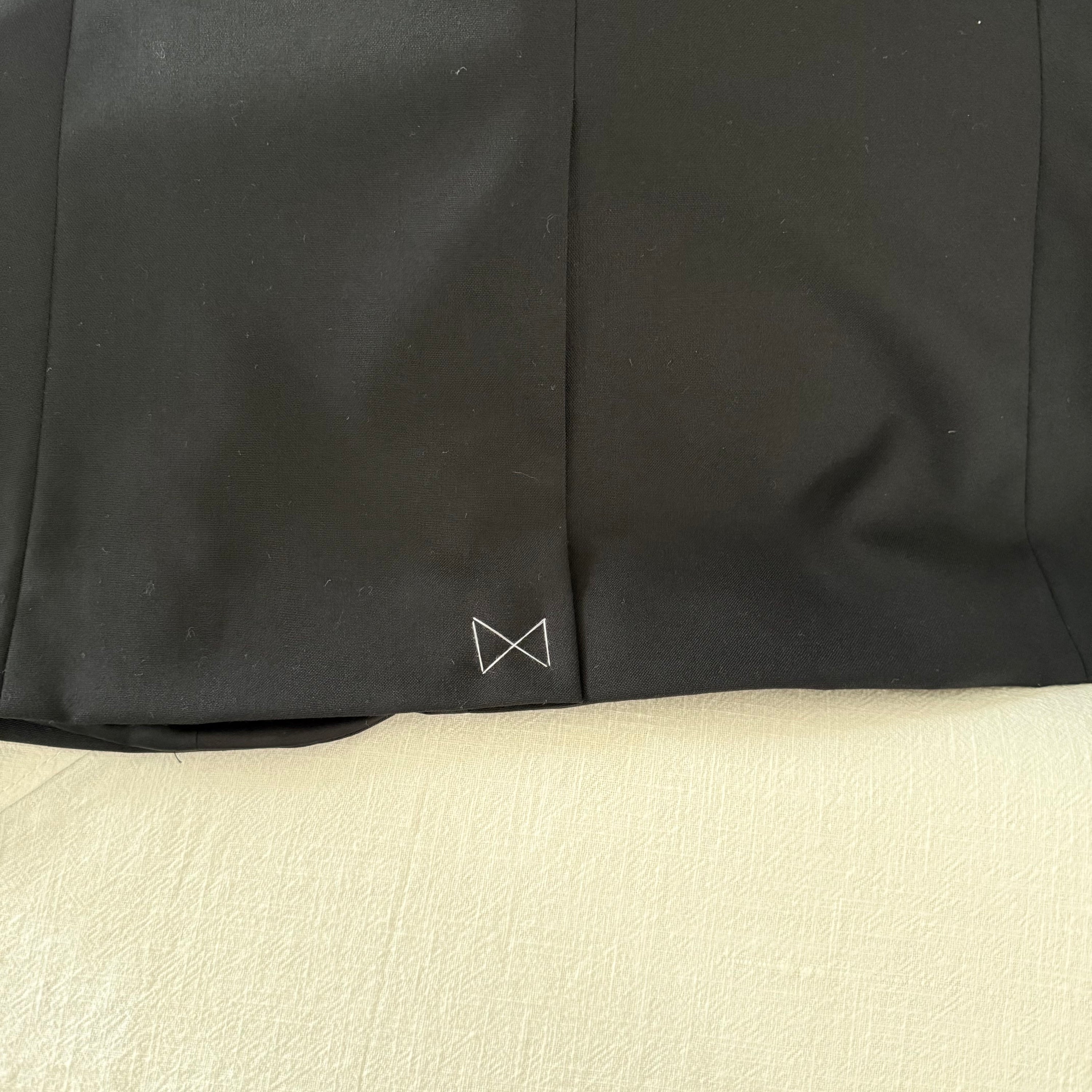 Vintage Brooks Brothers Black Satin Lapel Blazer