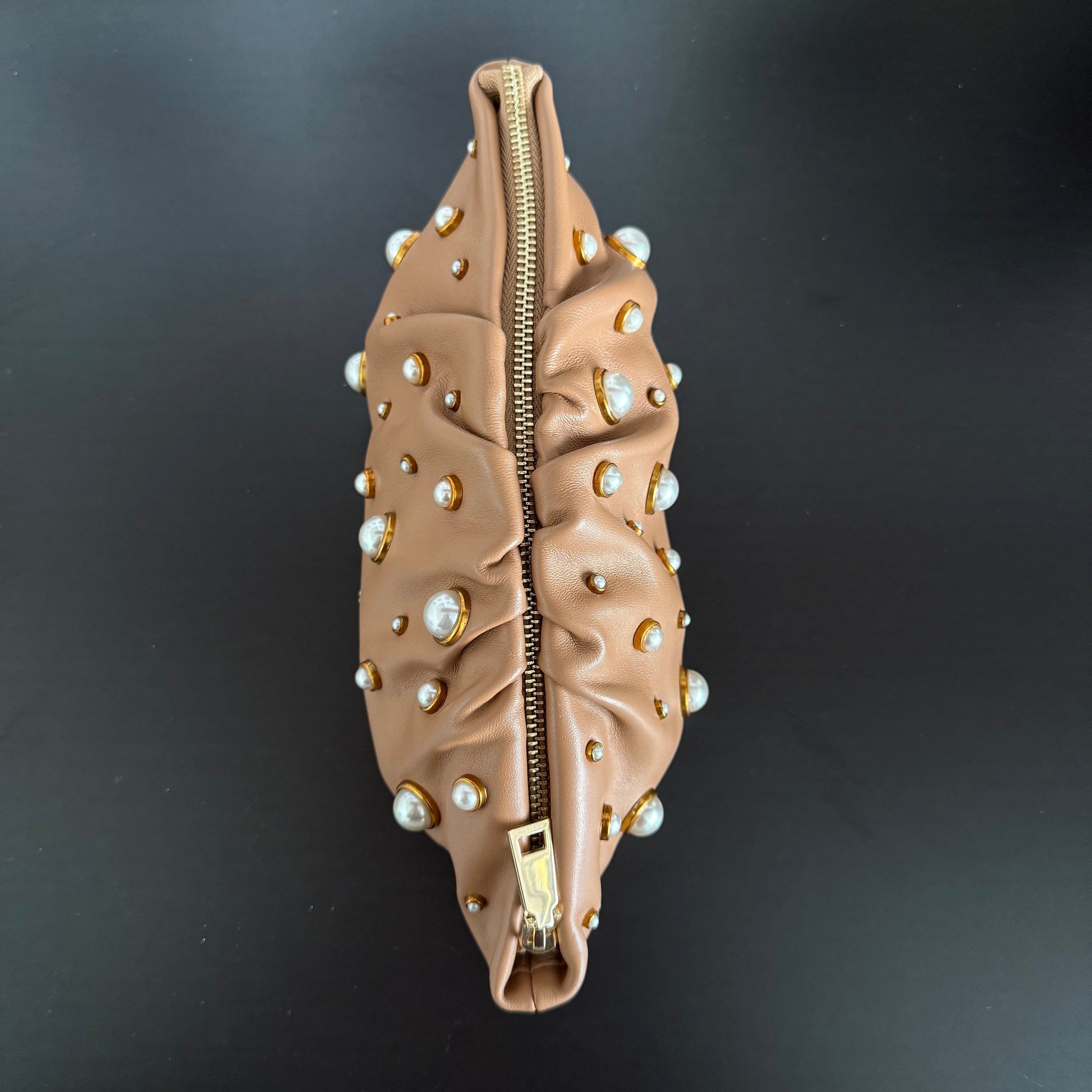 Mori 1.0 Camel Pearl Clutch Sample