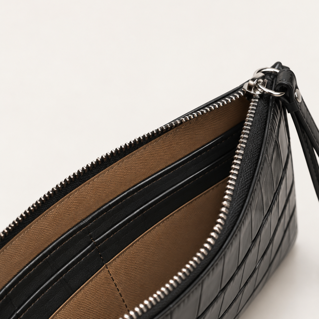 Le Coin Black Croco-Embossed (Coming Soon)