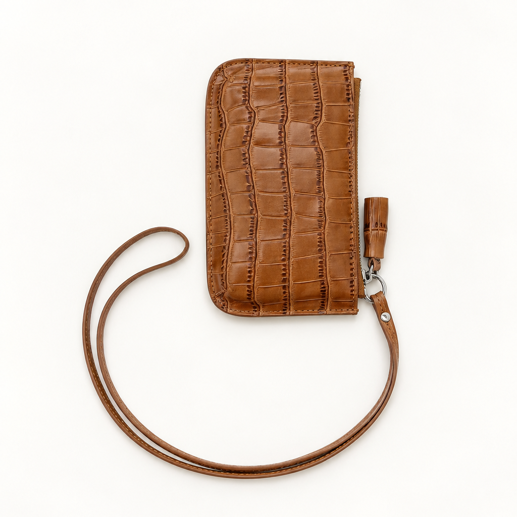 Le Coin Caramel Croco-Embossed (Coming Soon)