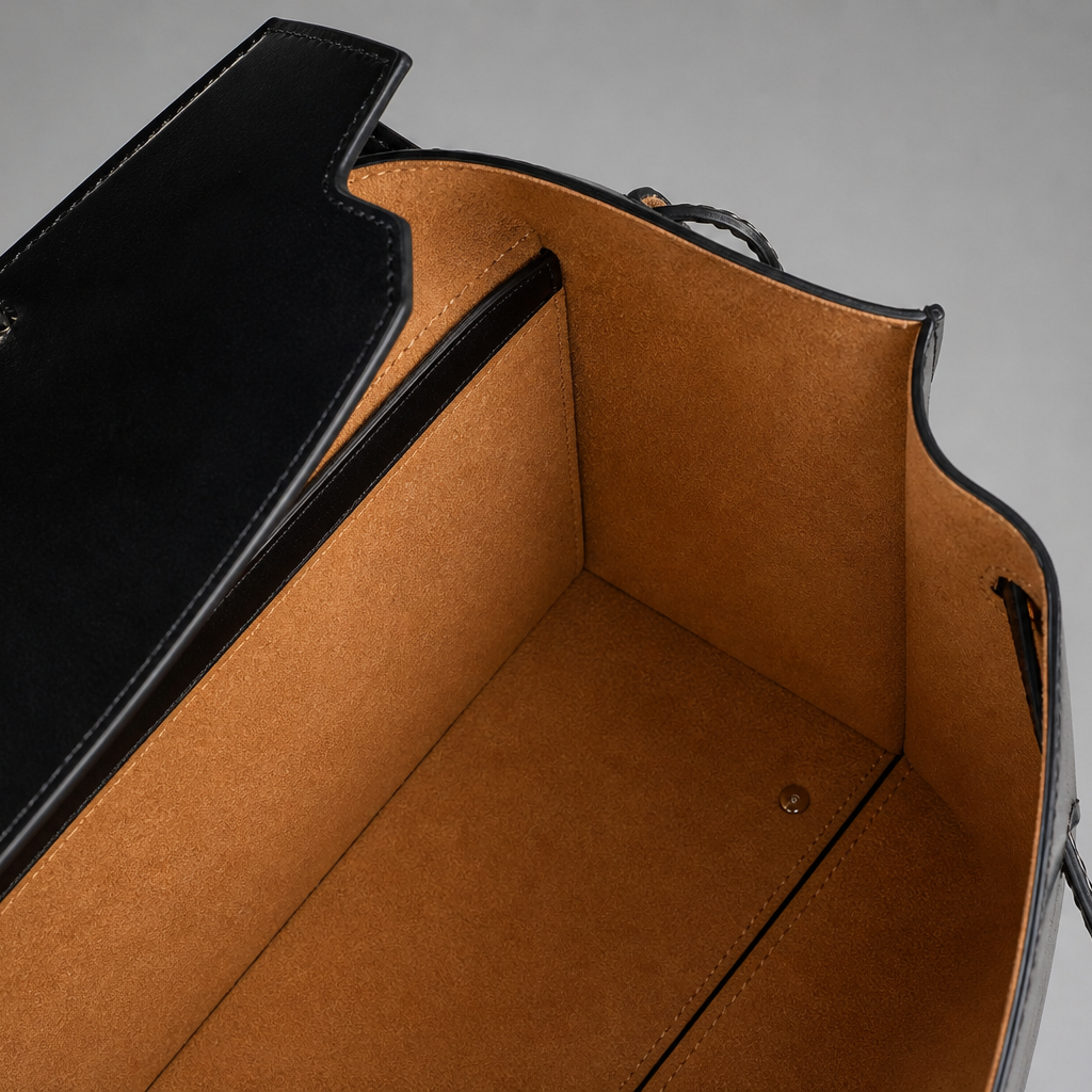 Le H 42 Black Leather Shoulder Bag (PRE-ODER)