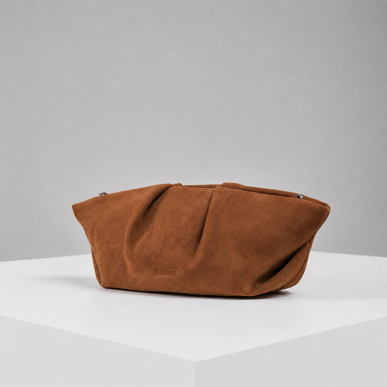 Mori Chocolate Lamb Suede Clutch