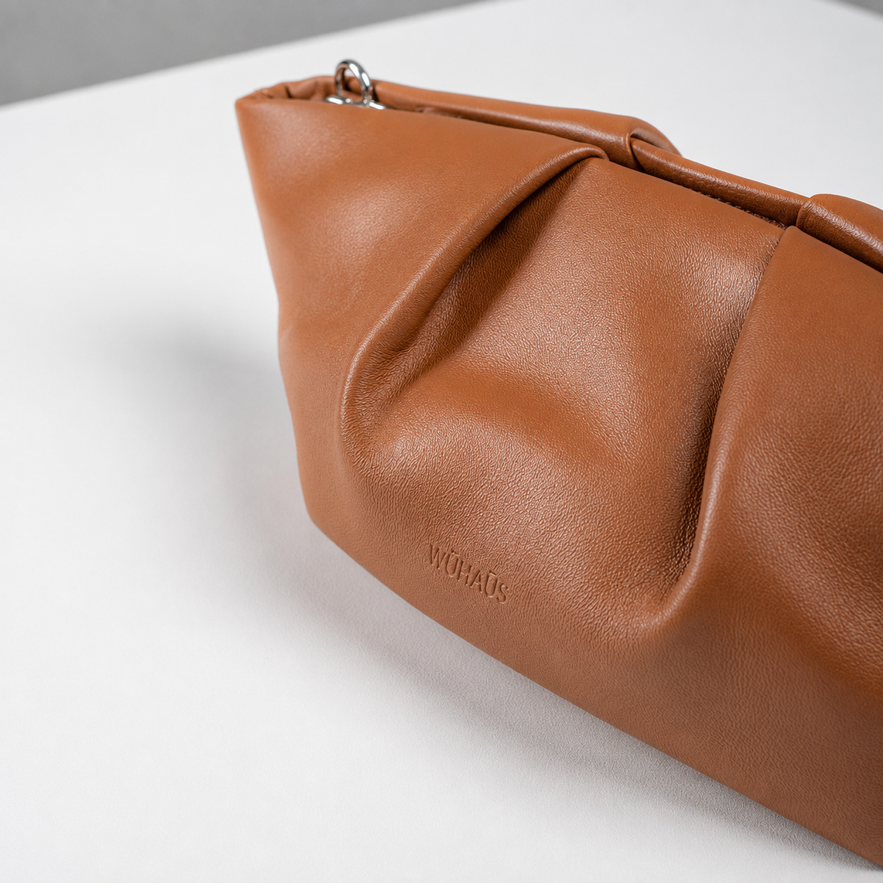 Mori Tan Lightweight Leather Clutch