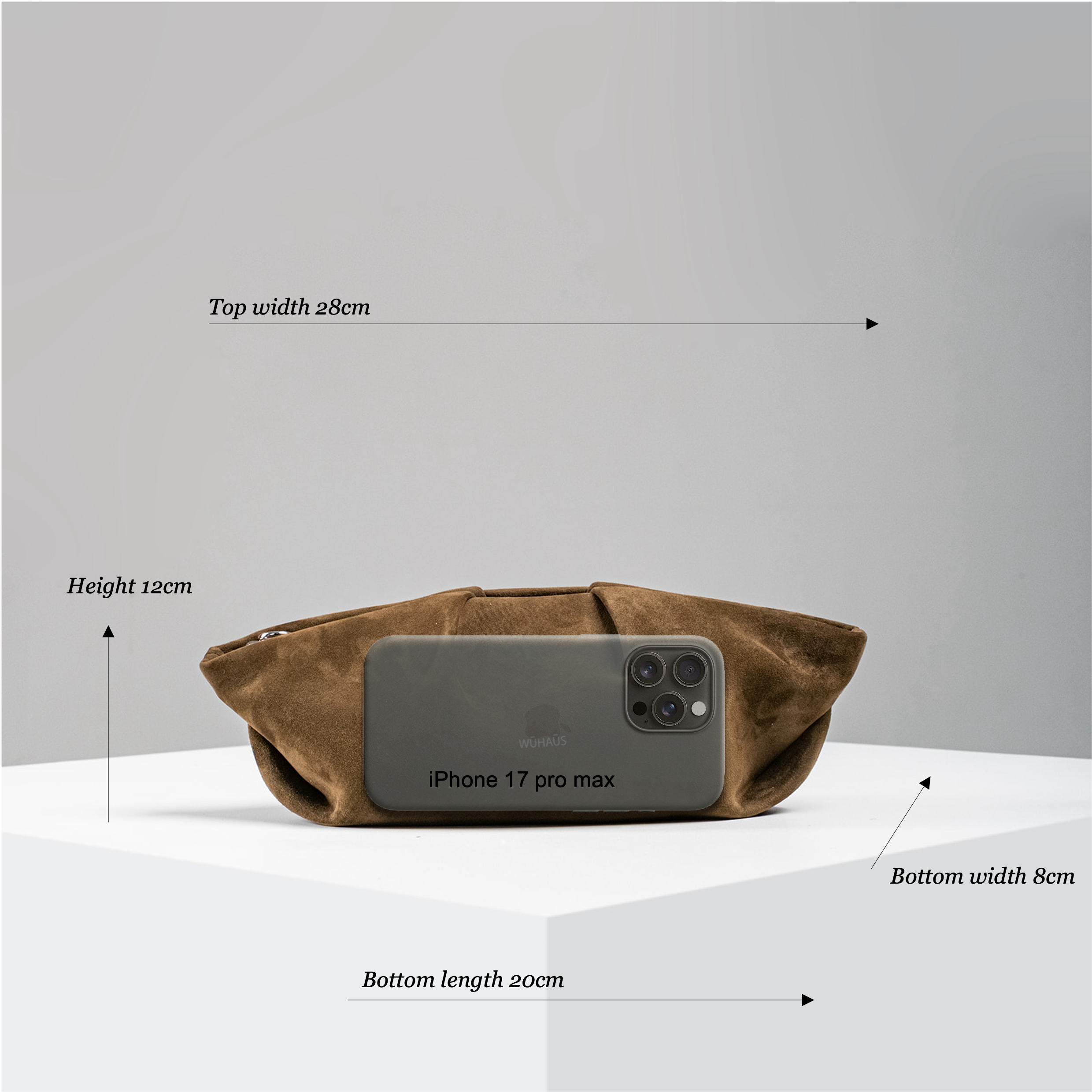 Mori Moss Suede Leather Clutch (COMING SOON)