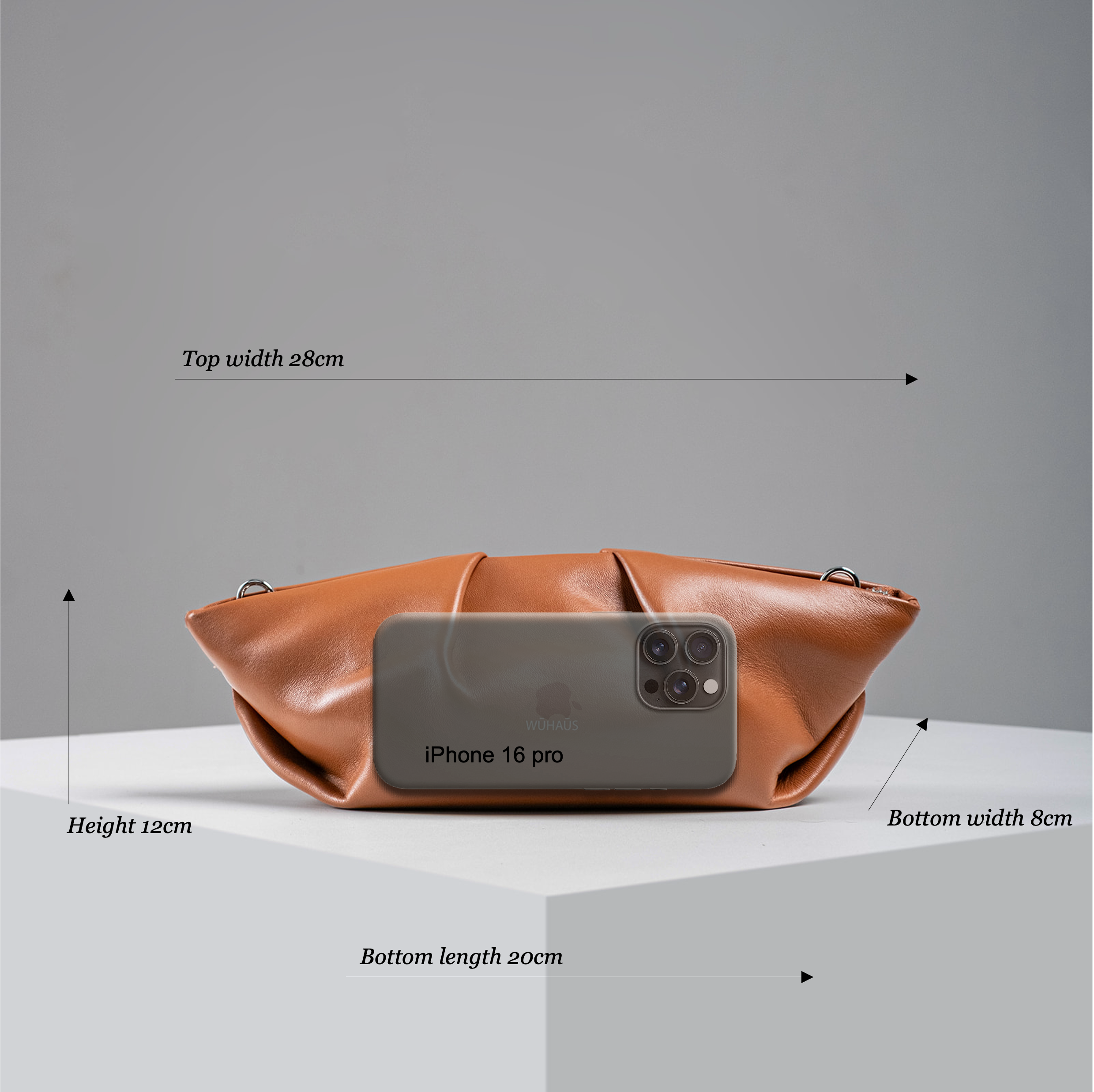 Mori Tan Lightweight Leather Clutch