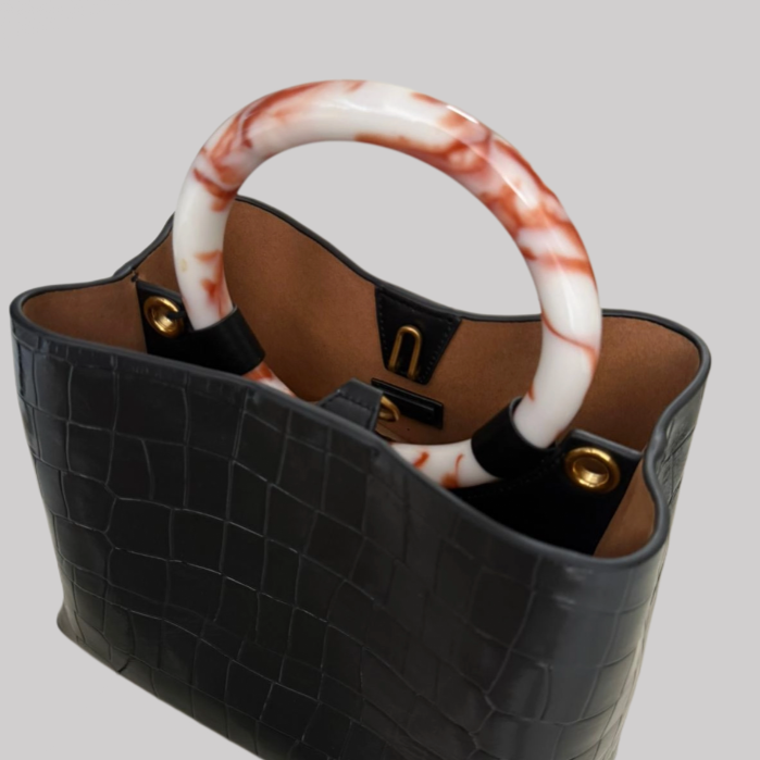 Miller 9 Crocodile Embossed Top Handle